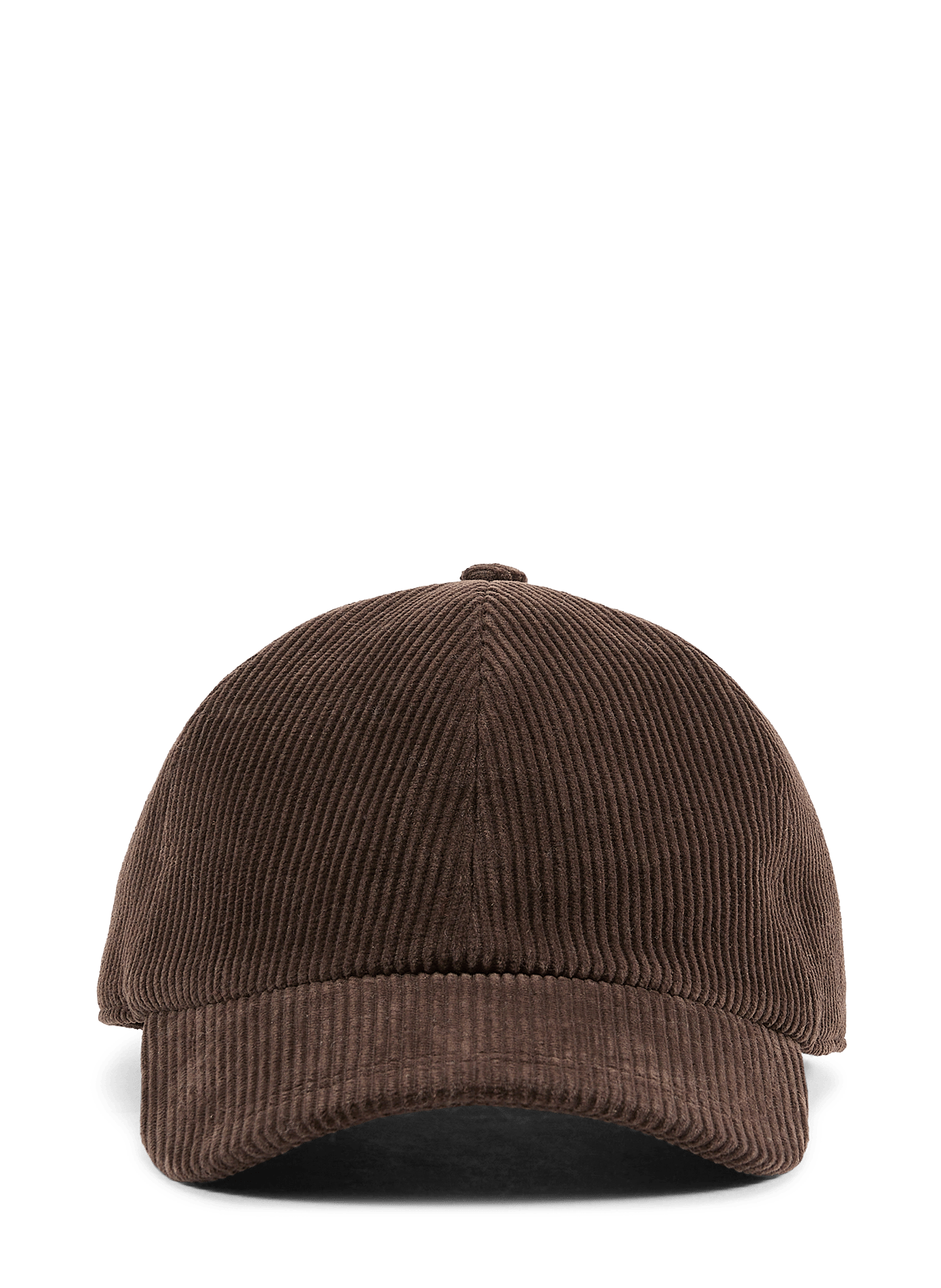 Logo corduroy baseball cap SAISON 1865 Brown