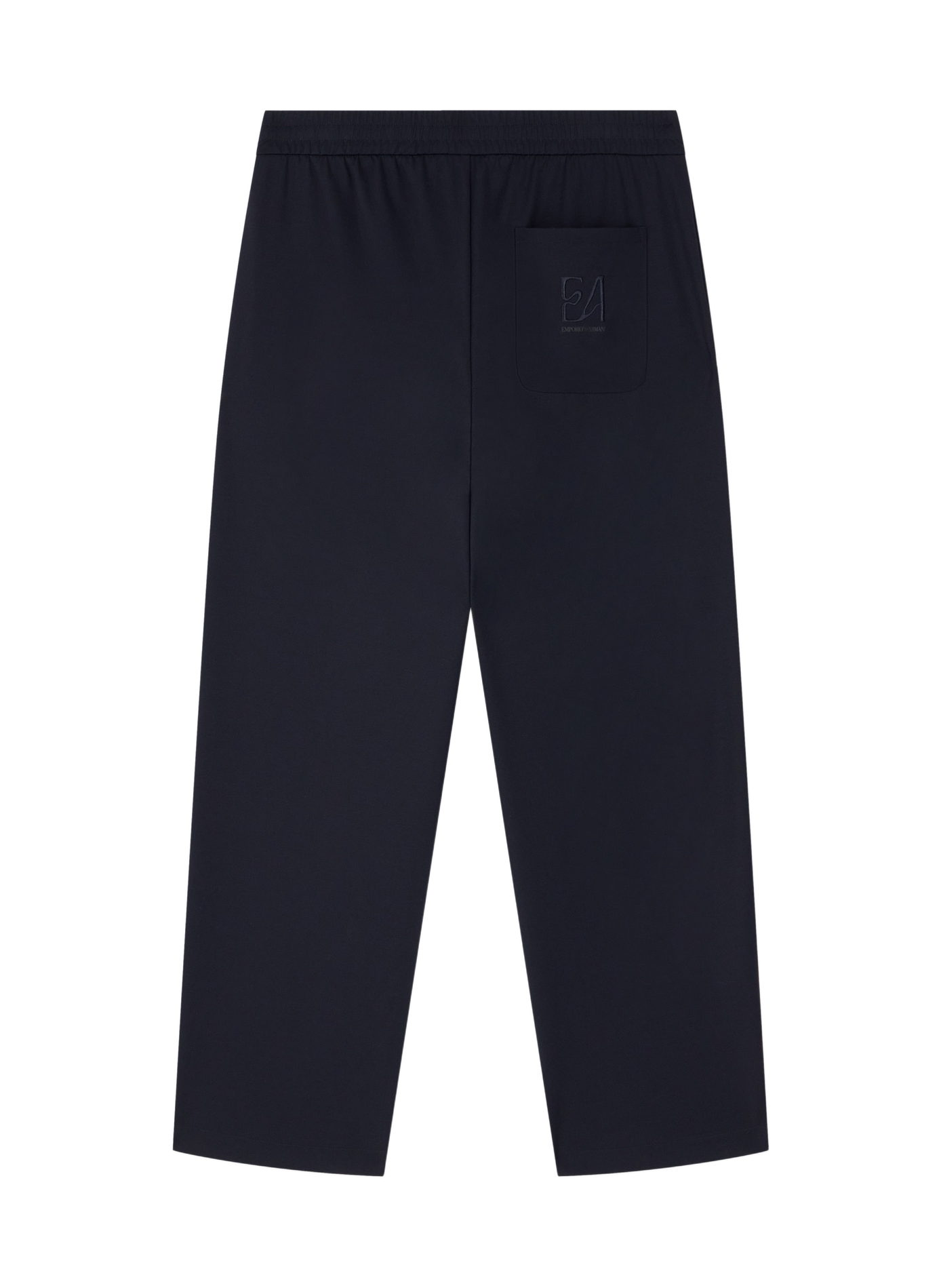 Solid Straight Leg Joggers EMPORIO ARMANI Blue