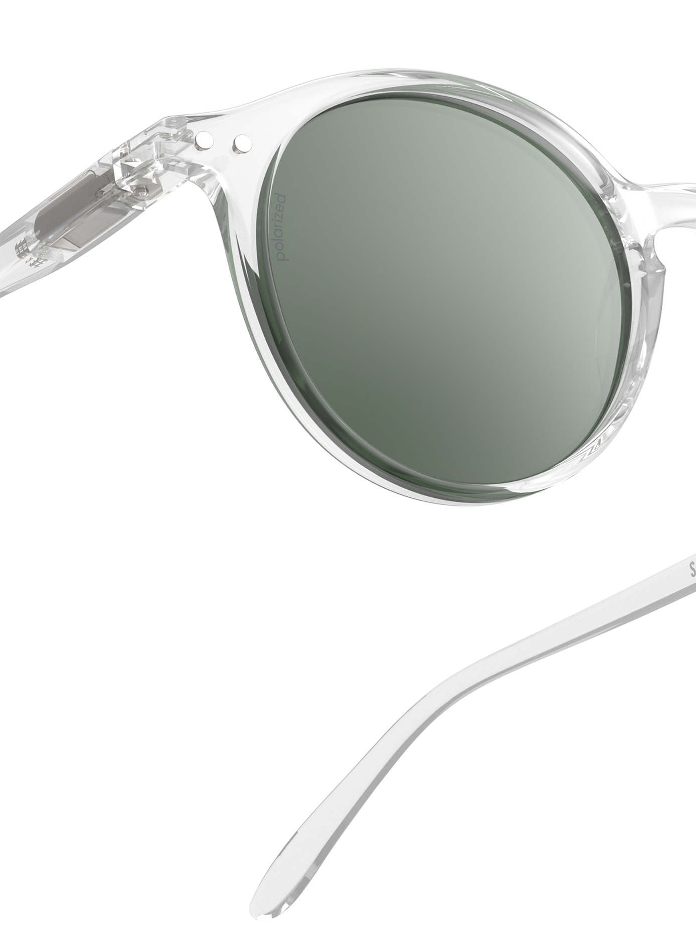 Transparent and round sunglasses IZIPIZI Transparent