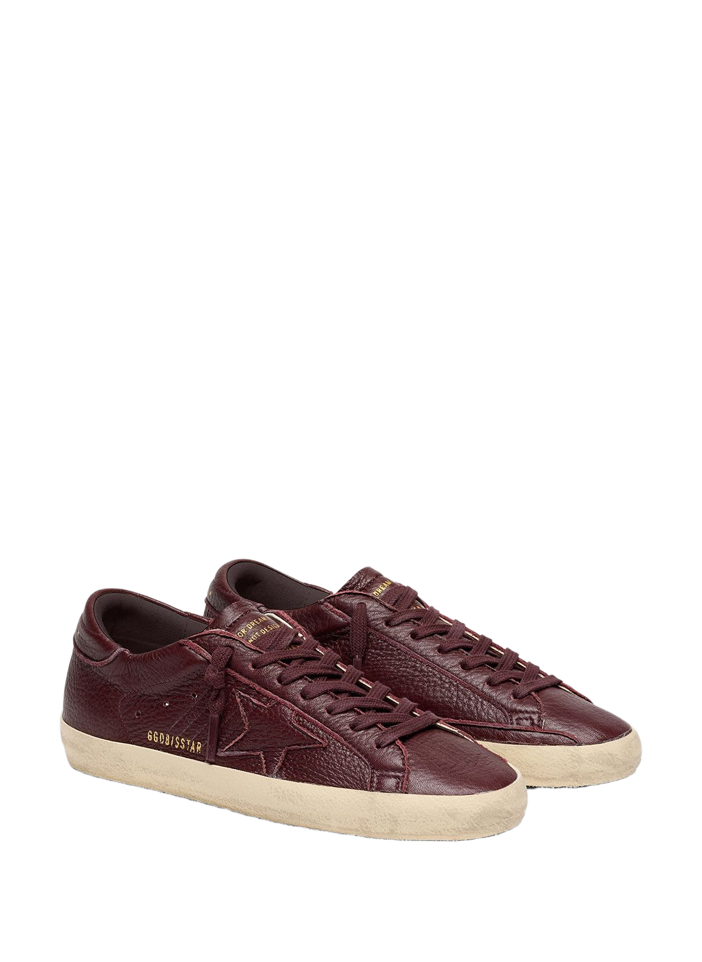 Sneakers Superstar met verweerd effect in leer GOLDEN GOOSE Veelkleurig