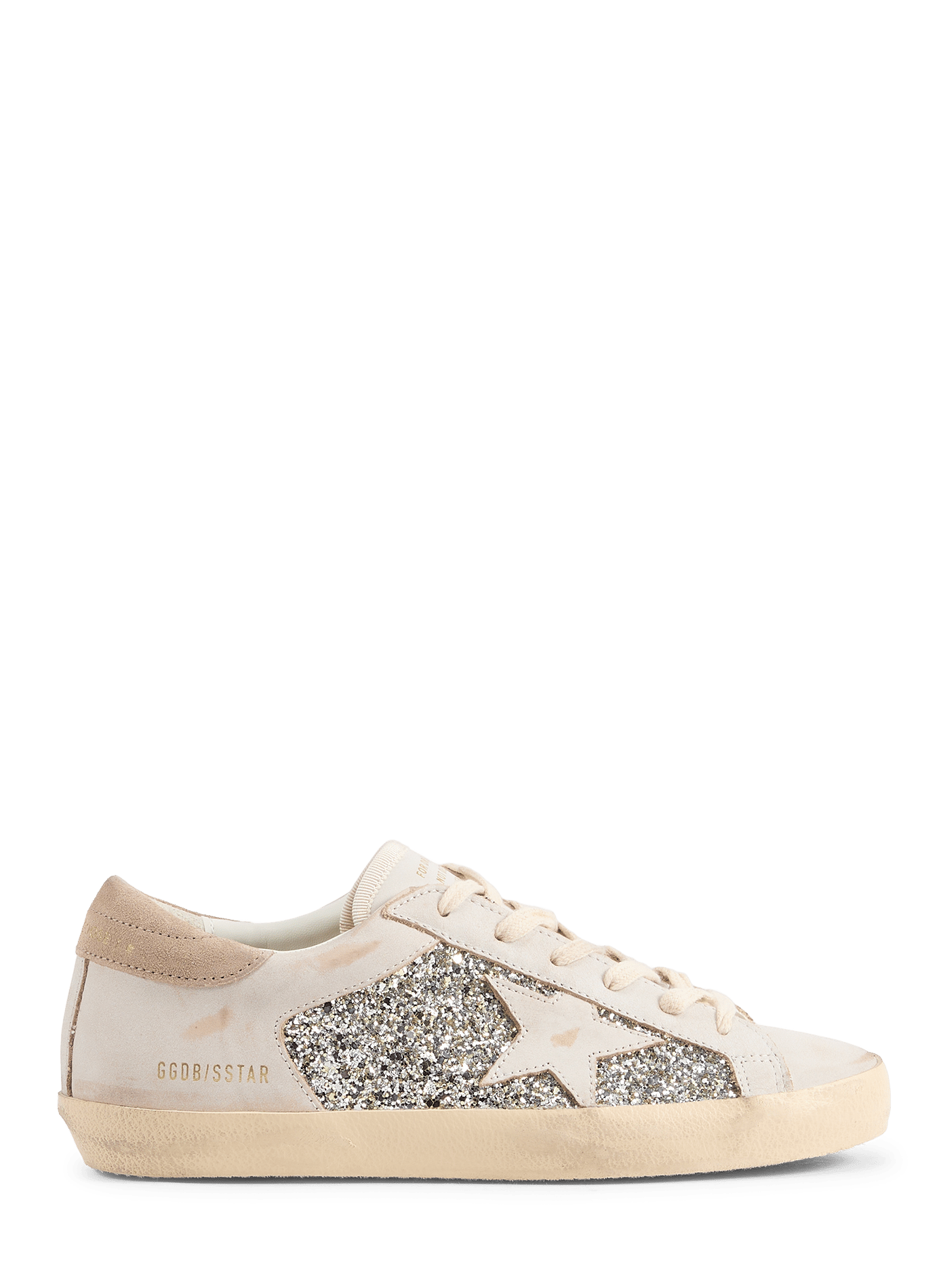 Sneakers SUPER-STAR DOUBLE QUARTER WITH L in mixed leather GOLDEN GOOSE Multicolour