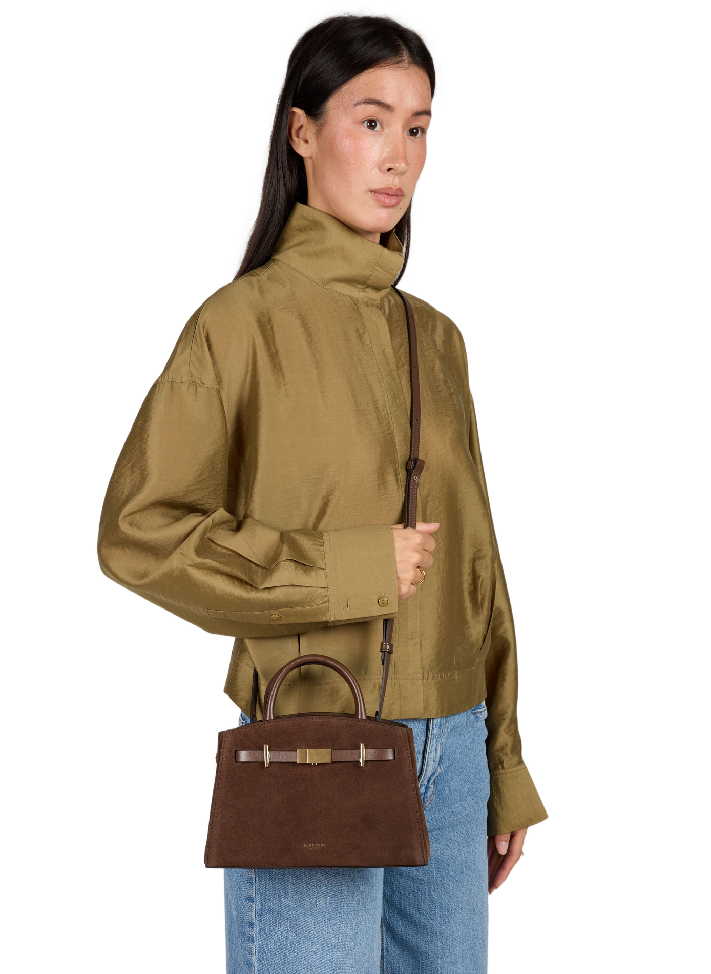 Hudson Handtasche aus Leder DEMELLIER LONDON Braun