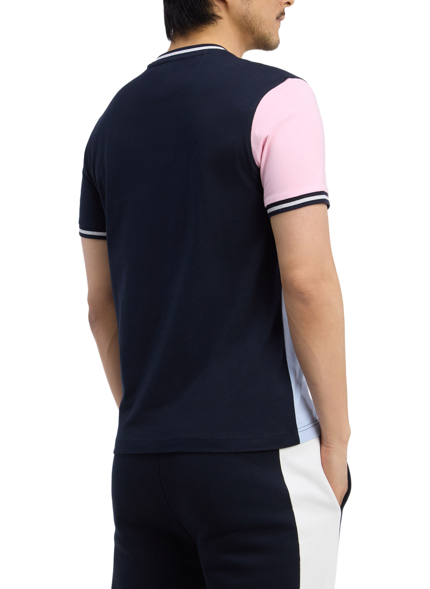 Tee-shirt col rond en coton EDEN PARK Blue