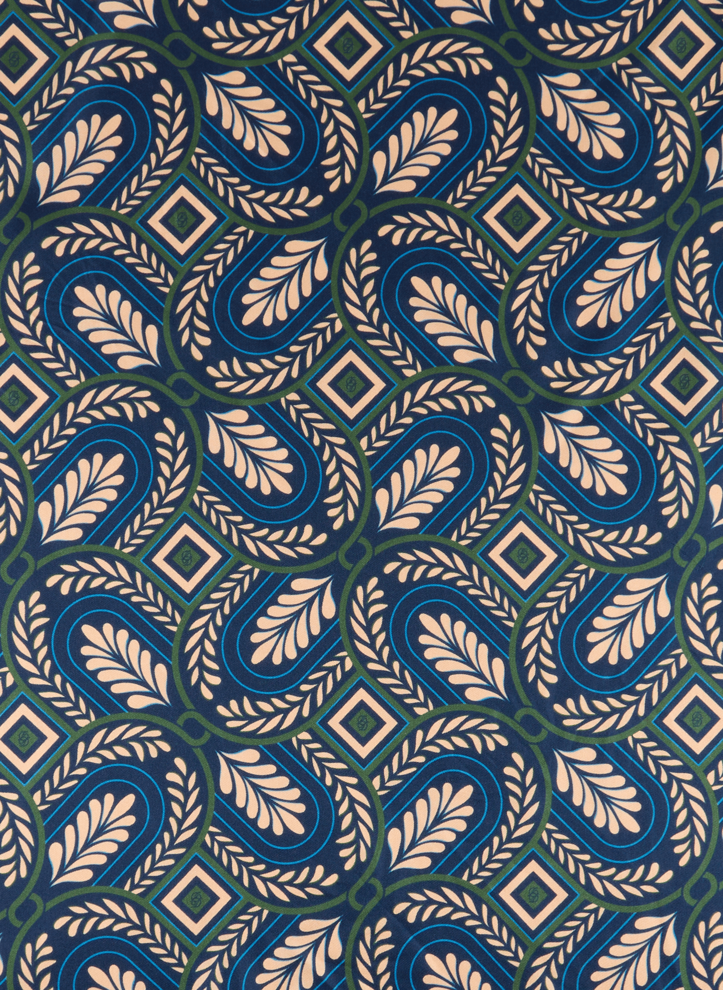 Seidentuch mit Caesars-Print DROLE DE MONSIEUR Blau