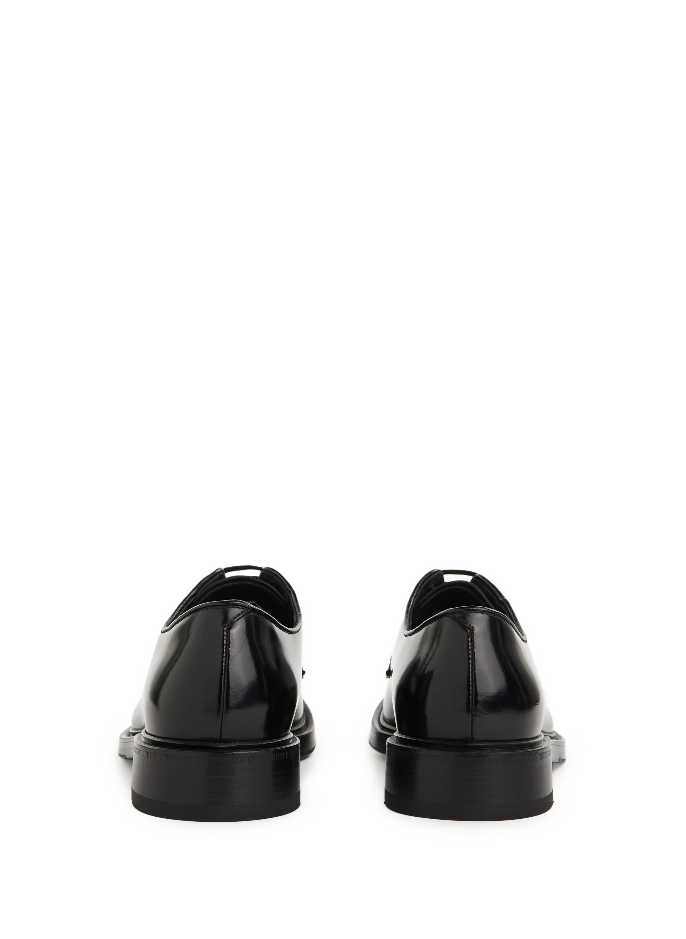 Leather loafers  PRADA Black