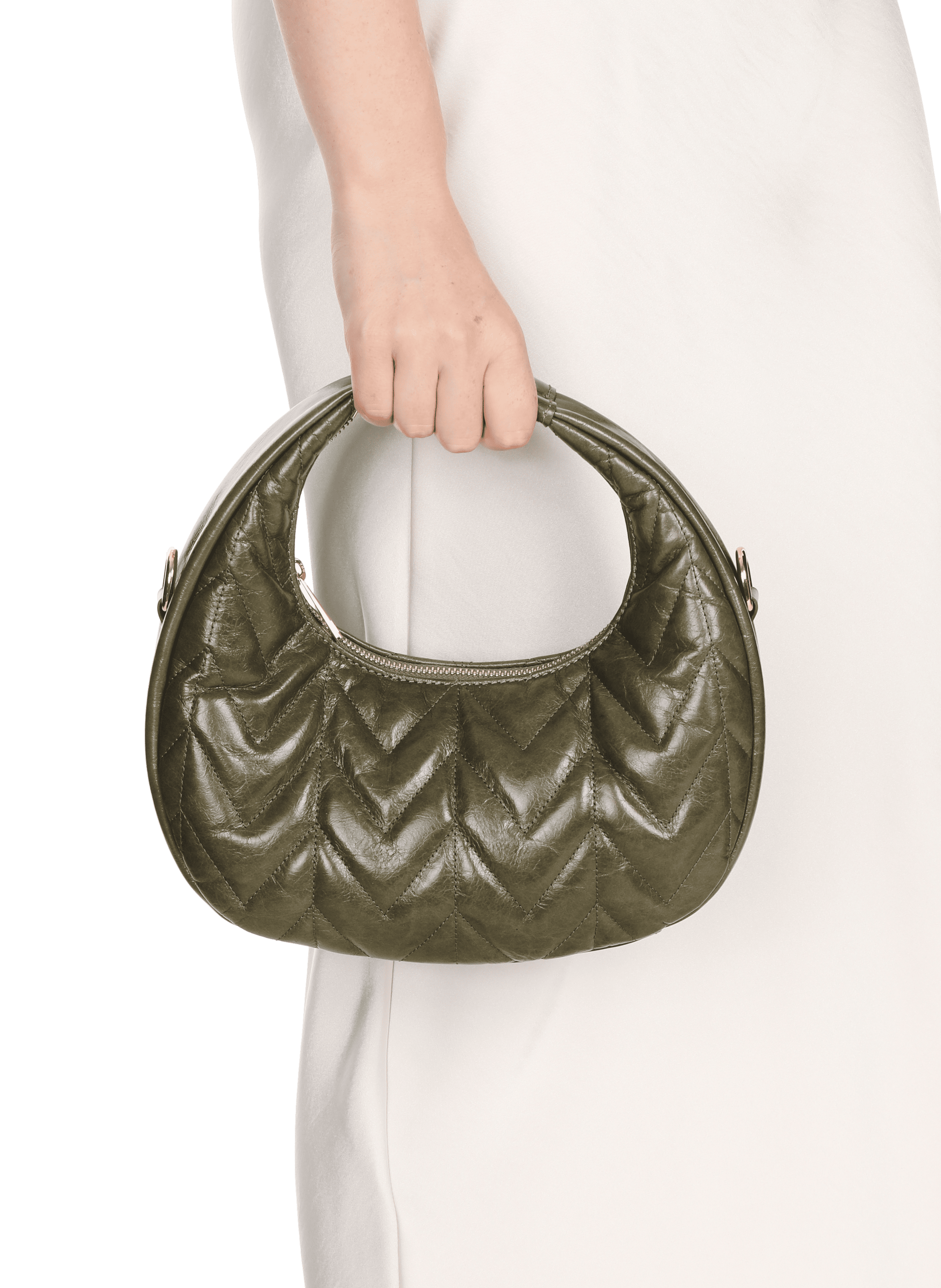 Sac à main Elisabeth en cuir  SAISON 1865 Kaki