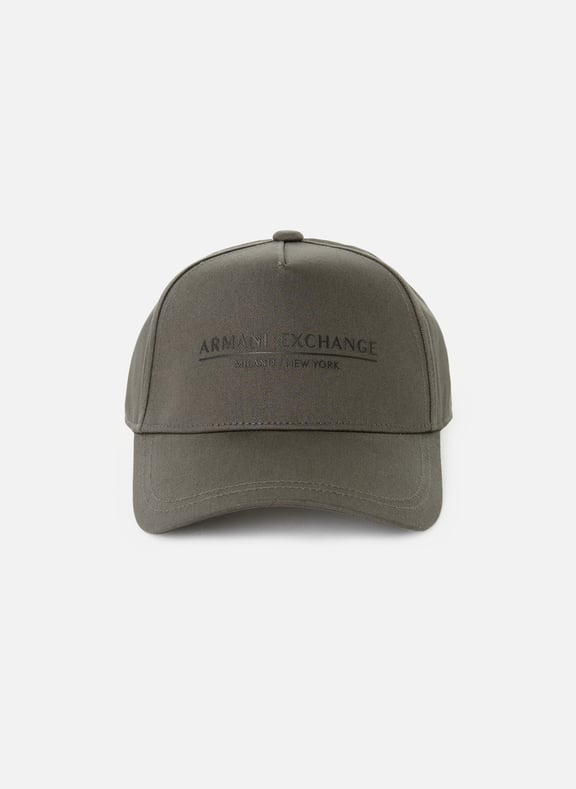Casquette en coton Vert by ARMANI EXCHANGE ARMANI EXCHANGE Casquette en coton Vert
