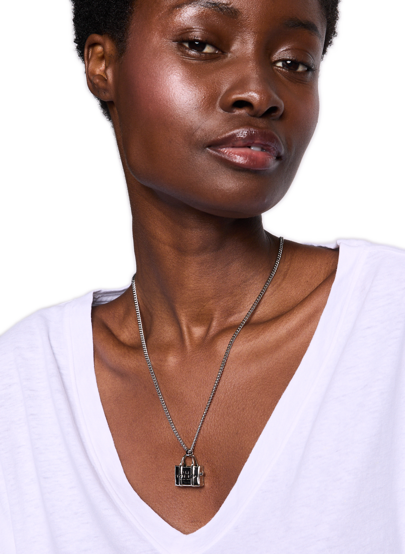 Collier The Tote Bag  MARC JACOBS Argent