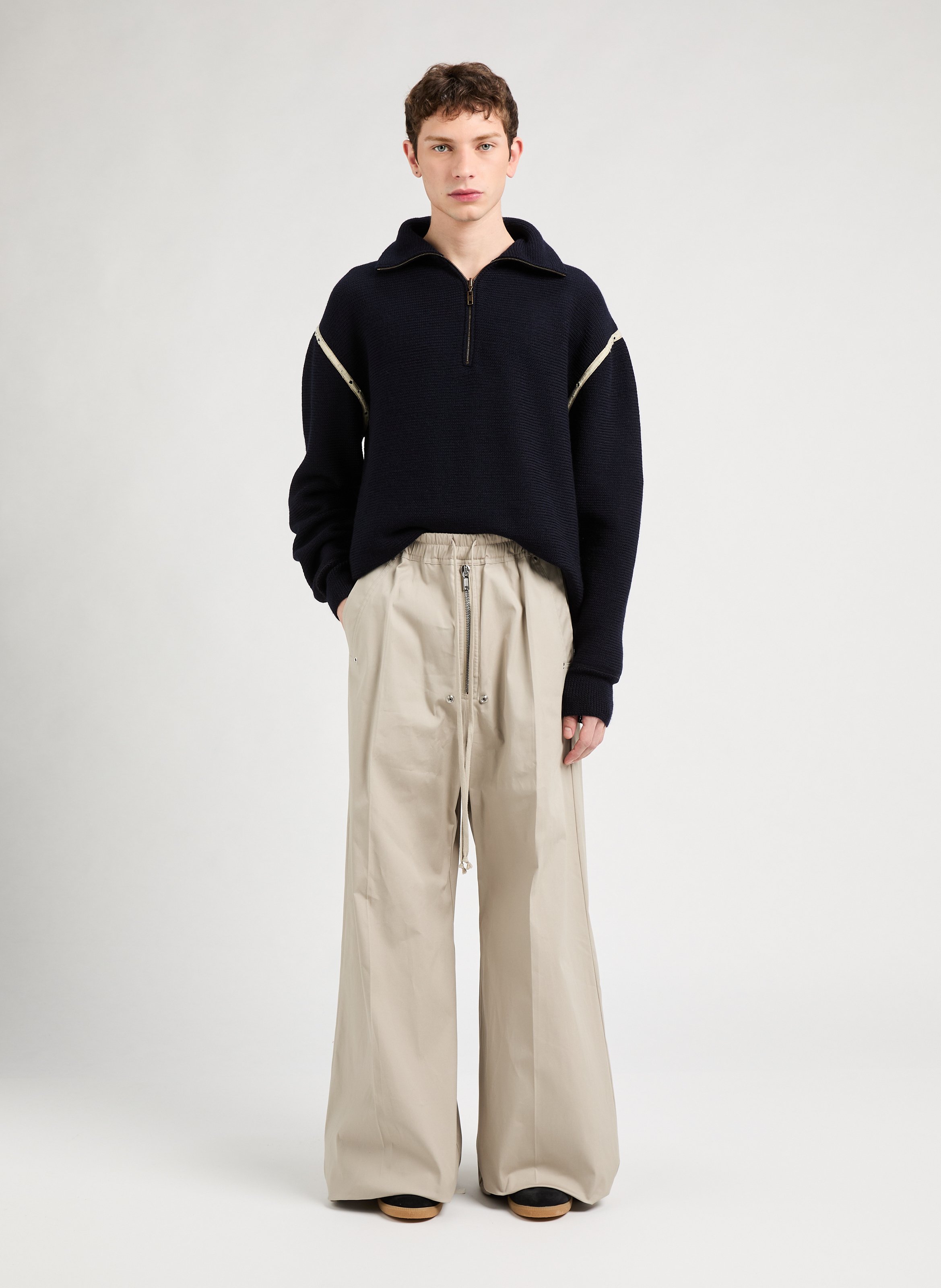 Loose cotton trousers RICK OWENS White