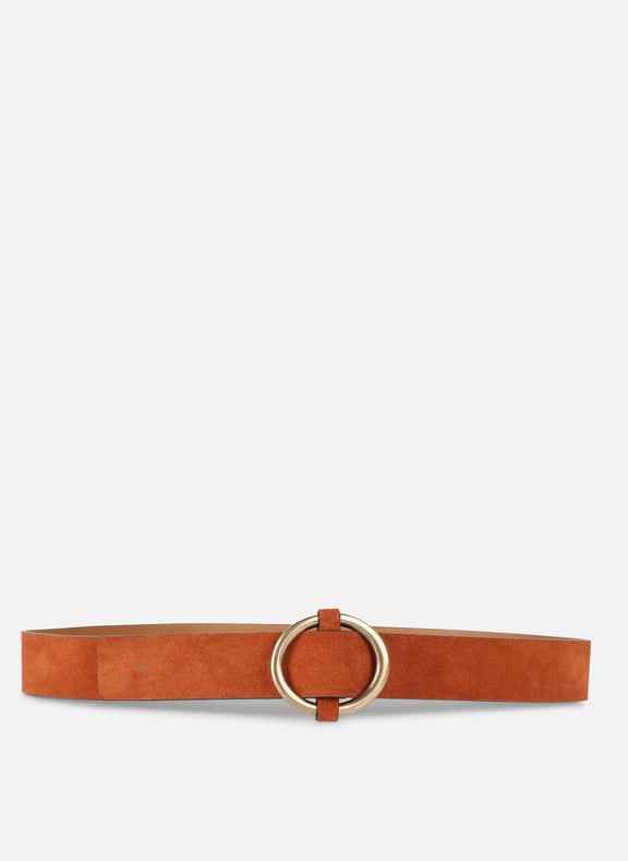 Ceinture à boucle en cuir tisao su Marron by SESSUN SESSUN Ceinture à boucle en cuir tisao su Marron