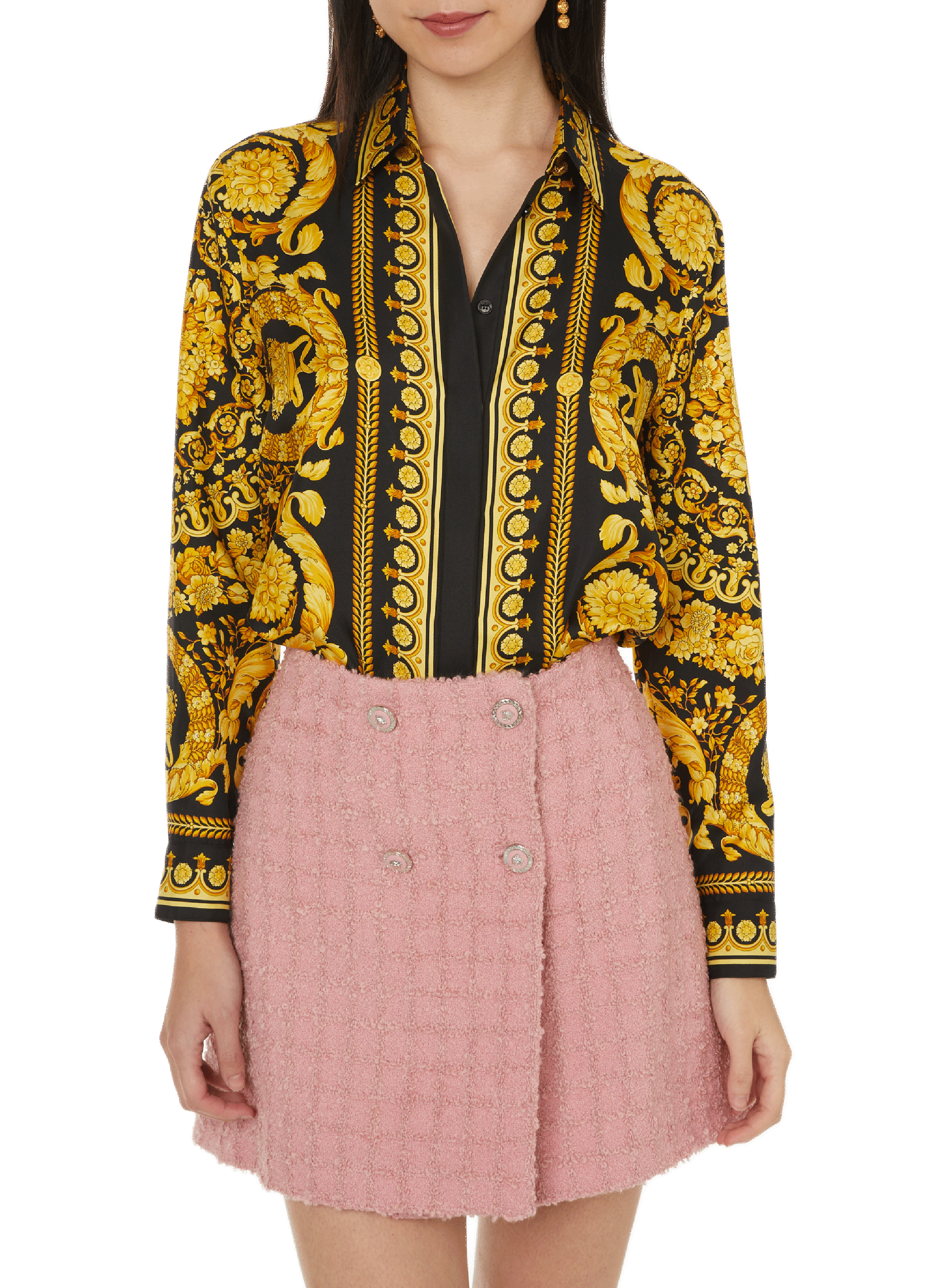 VERSACE Silk shirt Multicolour
