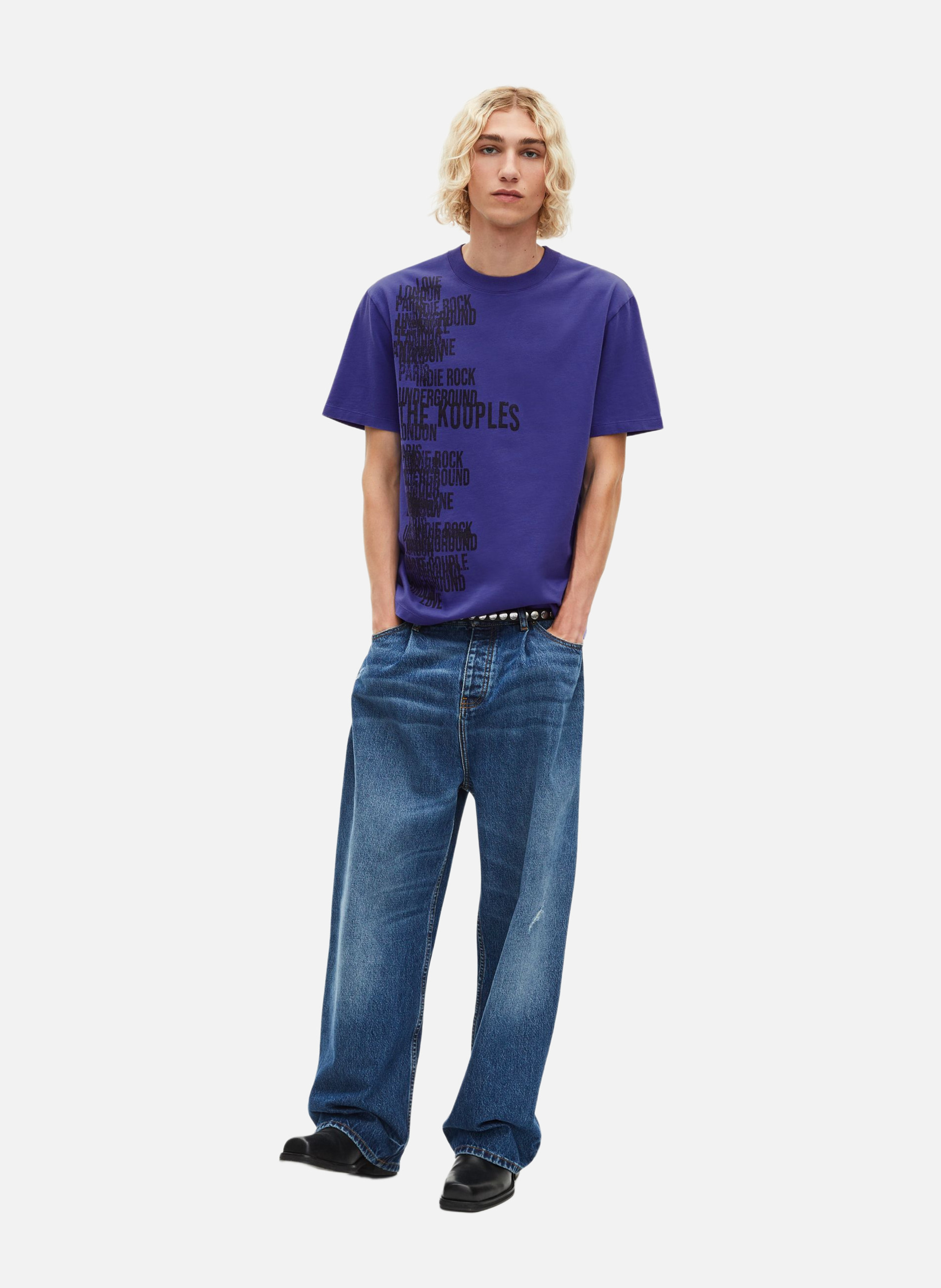 T-shirt avec sérigraphie THE KOOPLES Violet