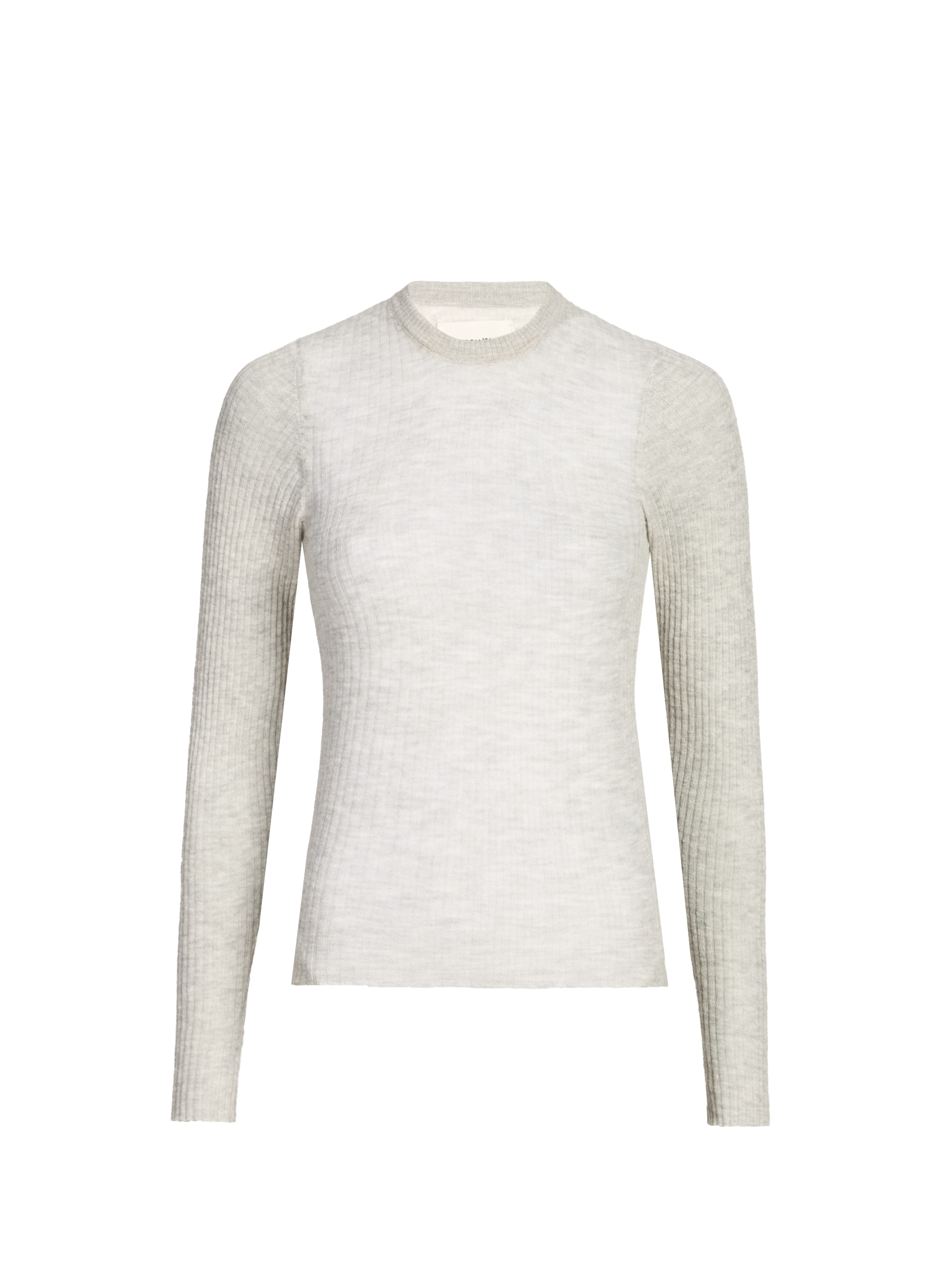 Pull col rond laine mélangée SAISON 1865 Gris