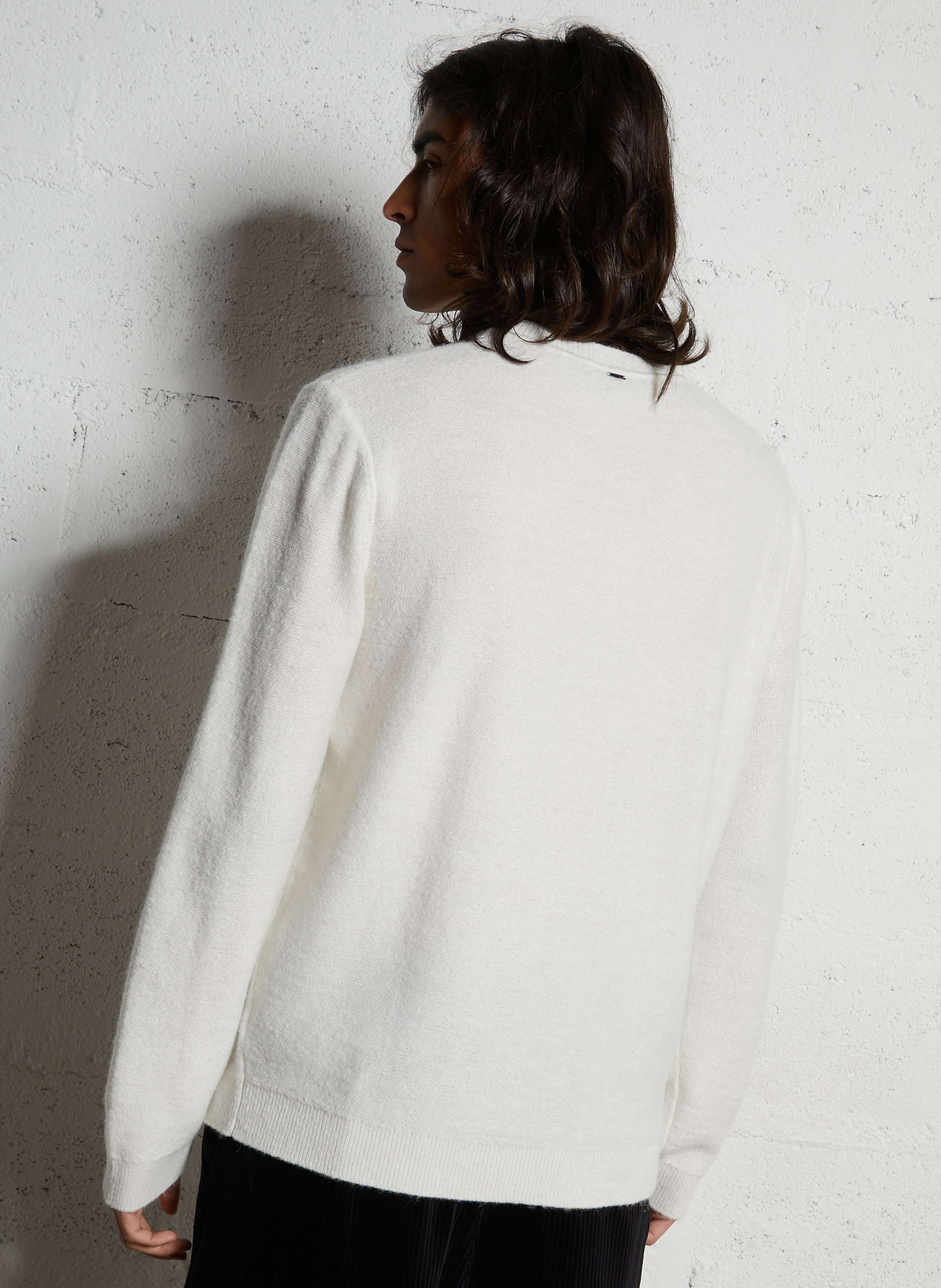 Pull droit col rond IKKS Blanc