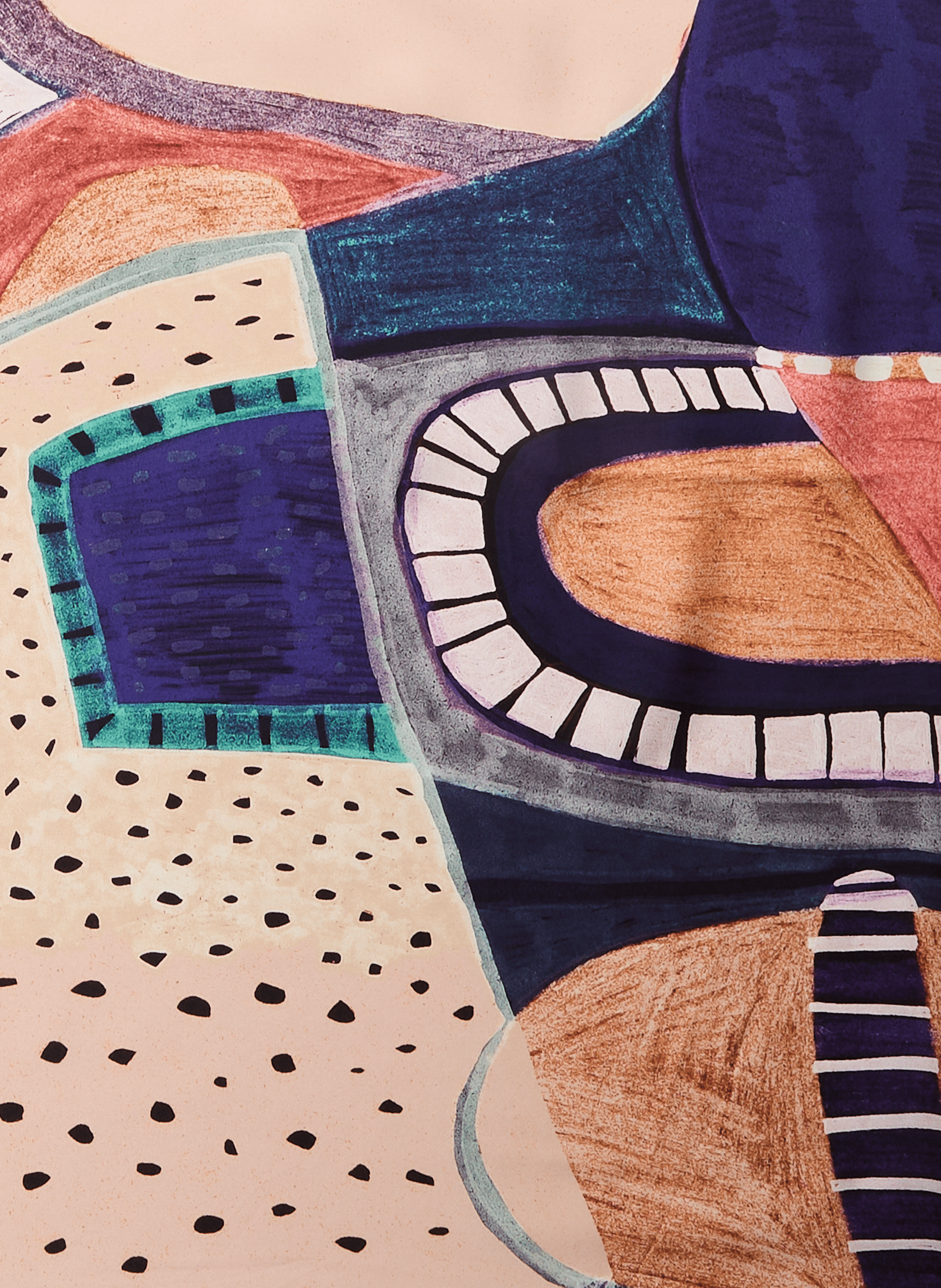 Carré de soie imprimé AU PRINTEMPS PARIS Multicolore