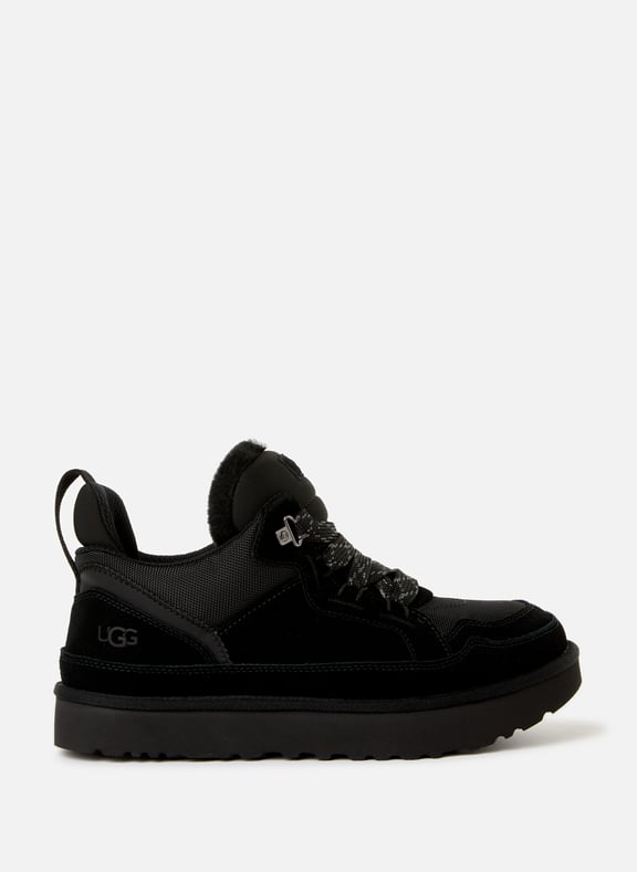 Boots crantées en cuir mélangé Noir by UGG UGG Boots crantées en cuir mélangé Noir