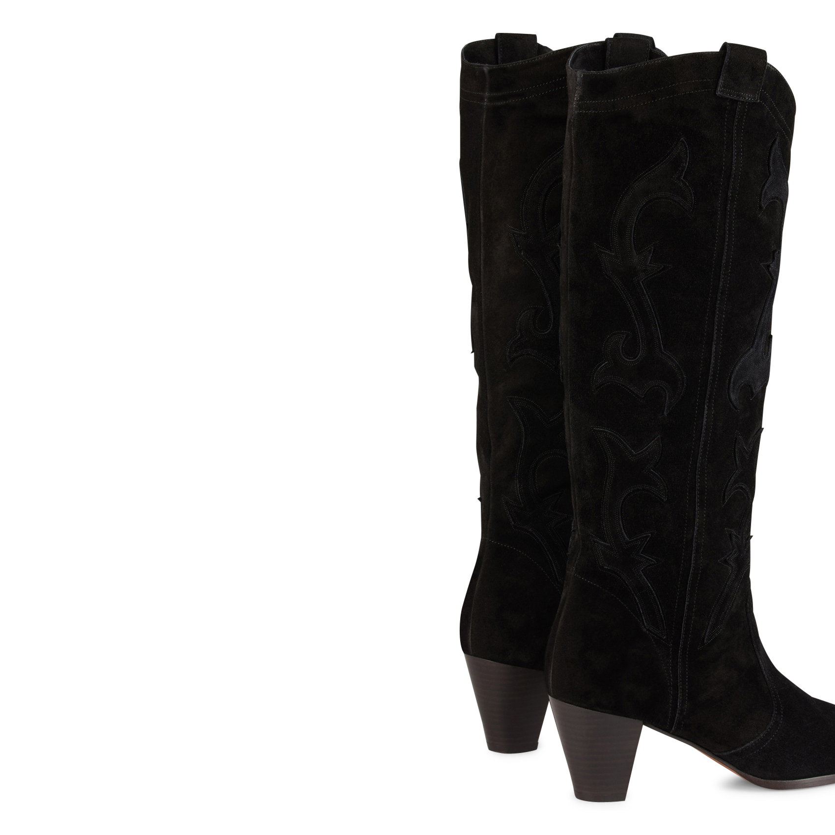 Bottes en cuir casey BA&SH Noir