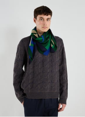 Round-neck Merino wool sweater with patterns PAUL SMITH Round-neck Merino wool sweater with patterns PAUL SMITH
