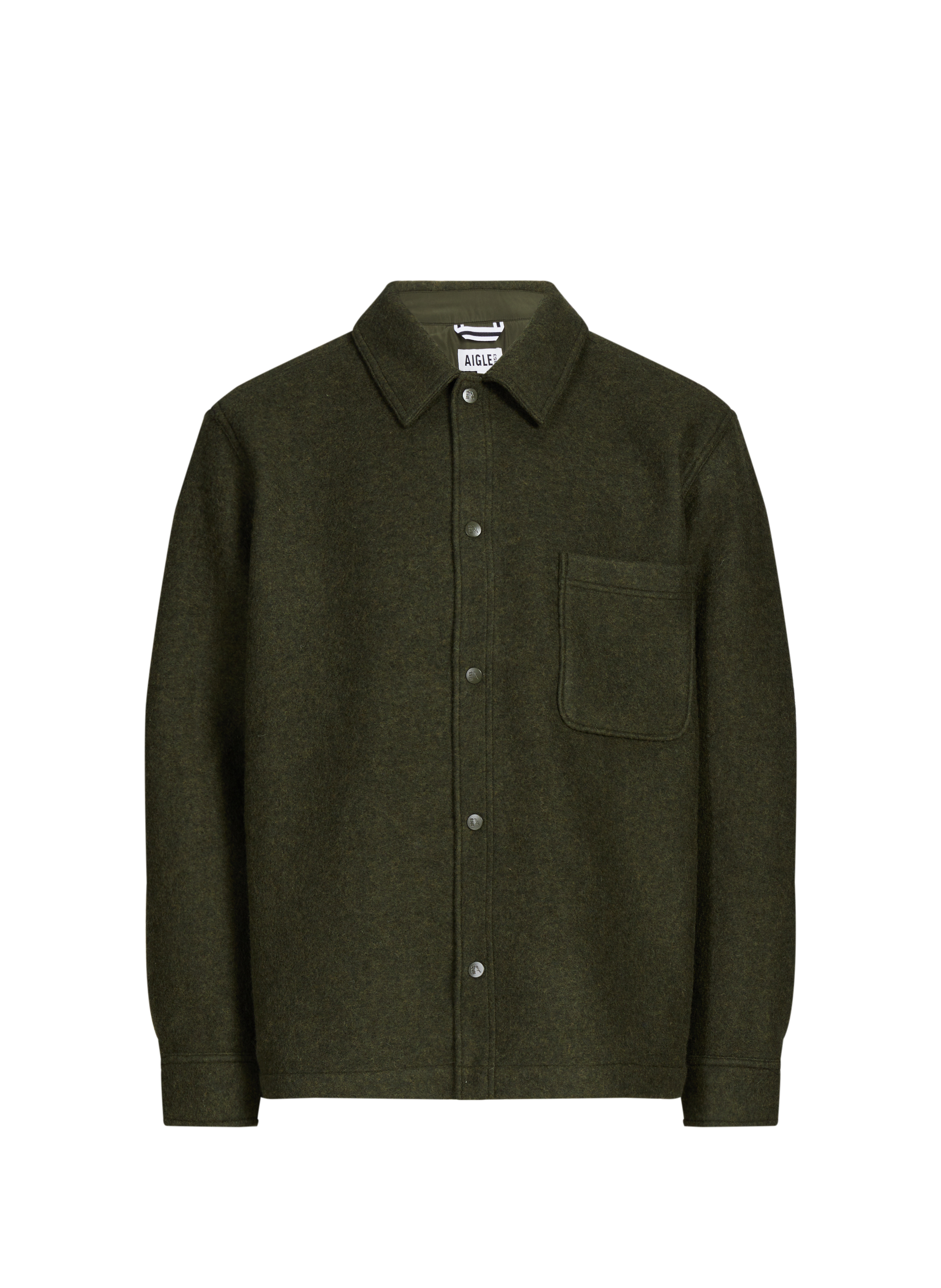AIGLE Surchemise droite col classique Kaki