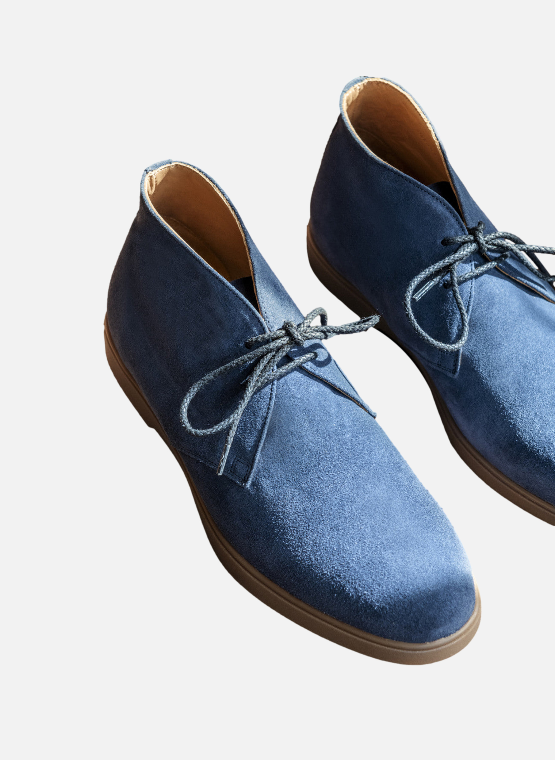 Bottines daim sahara FINSBURY Bleu