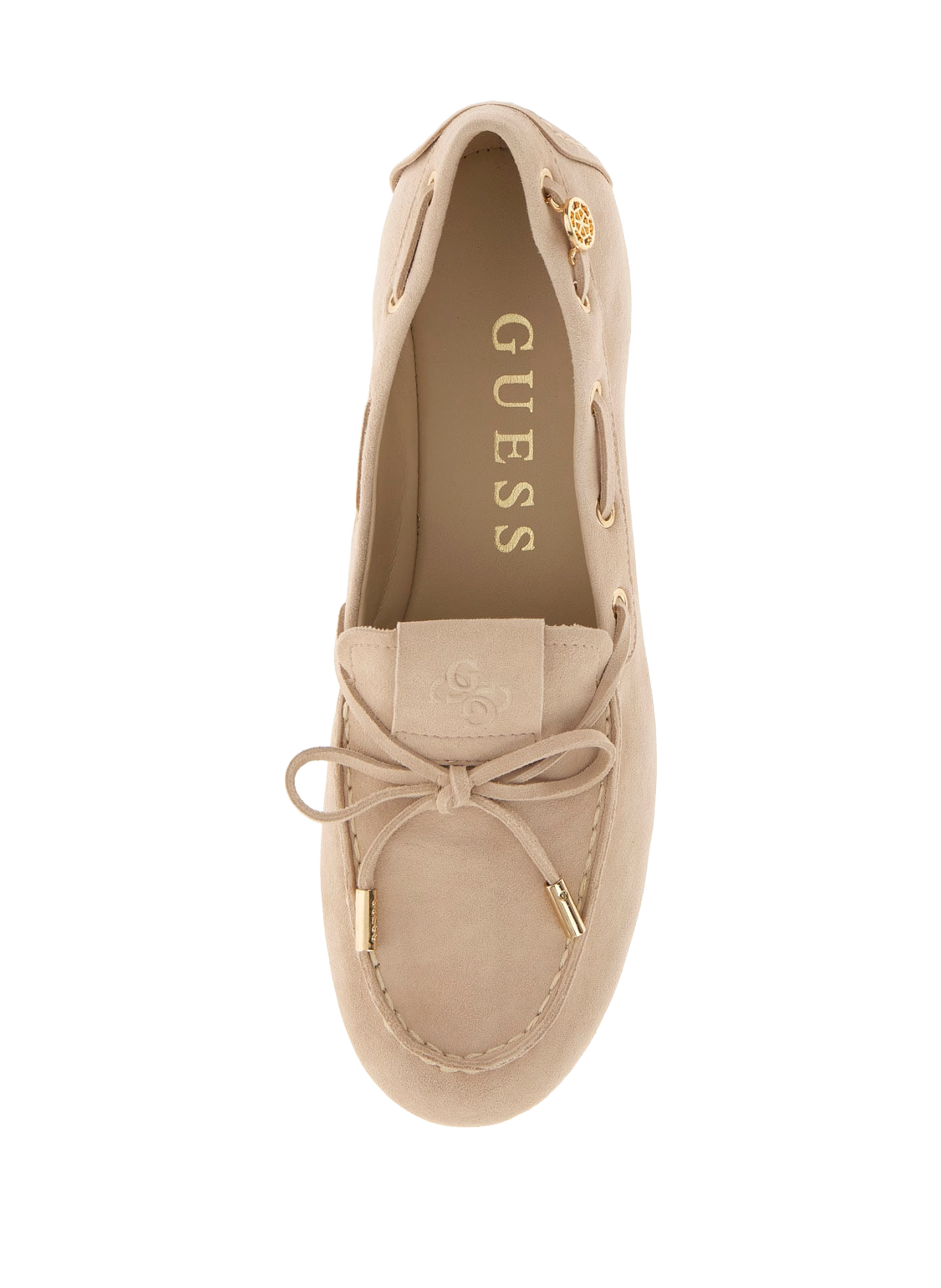 Goat leather moccasins GUESS Beige