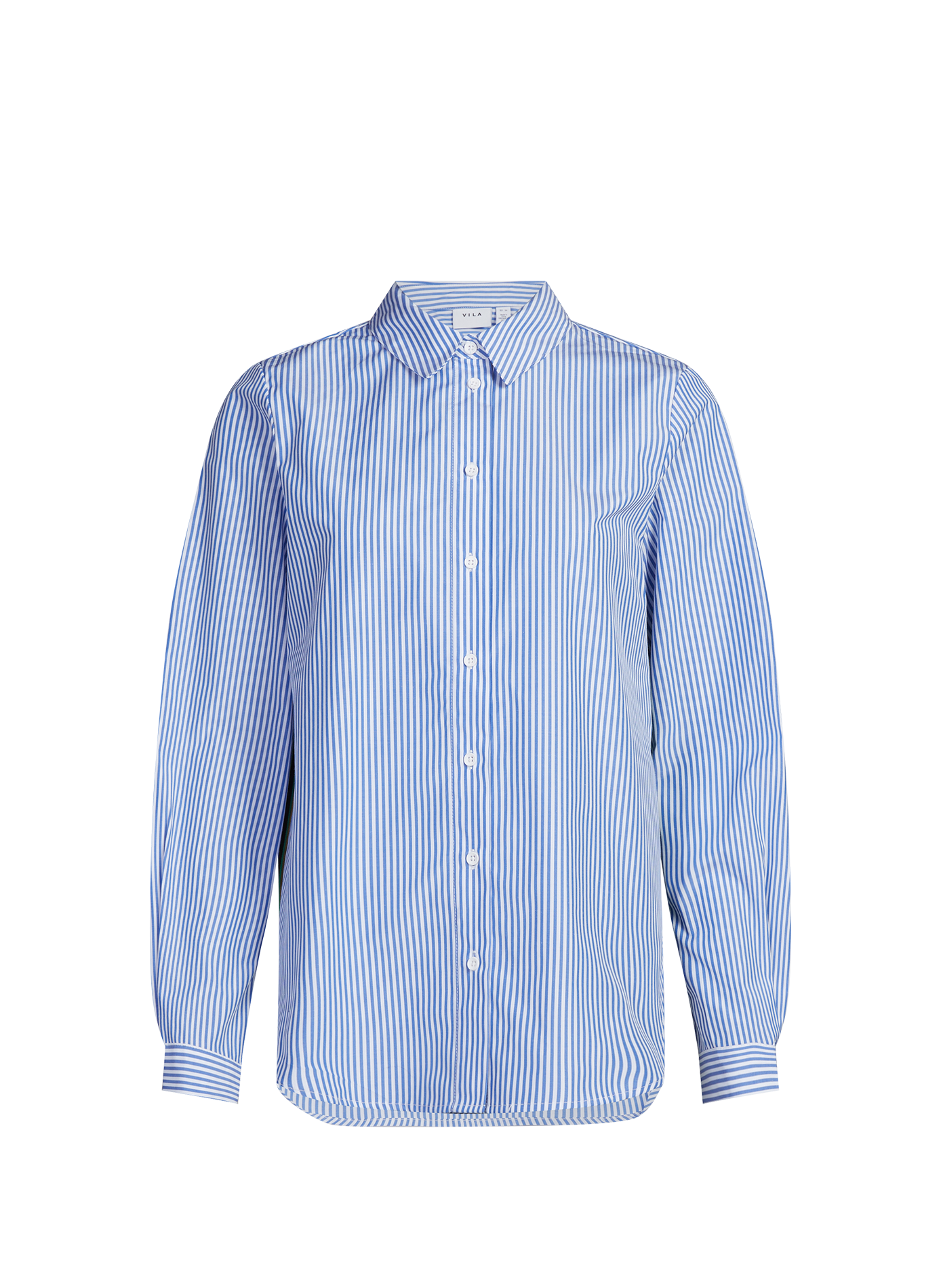 Chemise col classique à rayures VILA Bleu