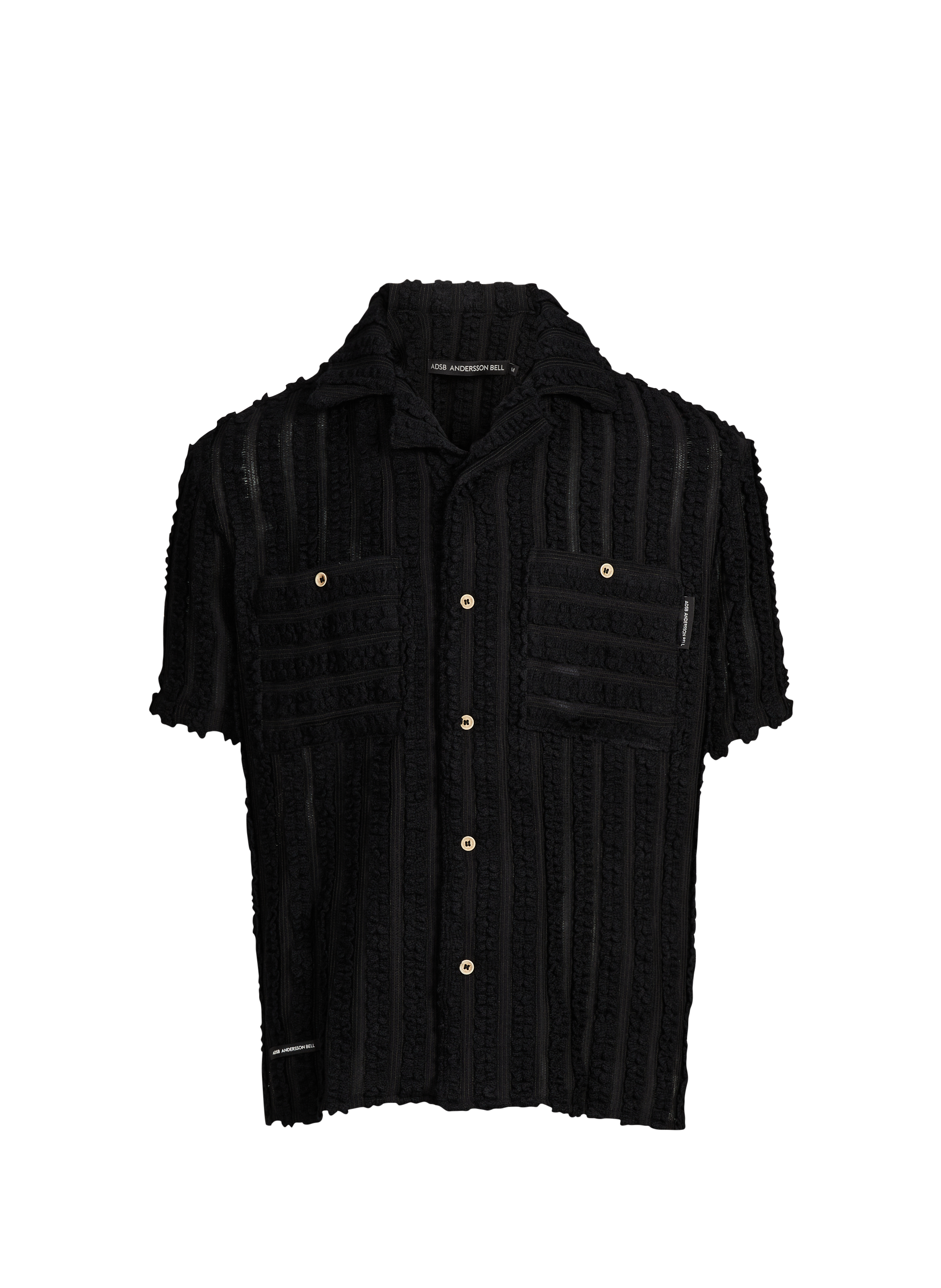 Short-sleeved knit shirt ANDERSSON BELL Black