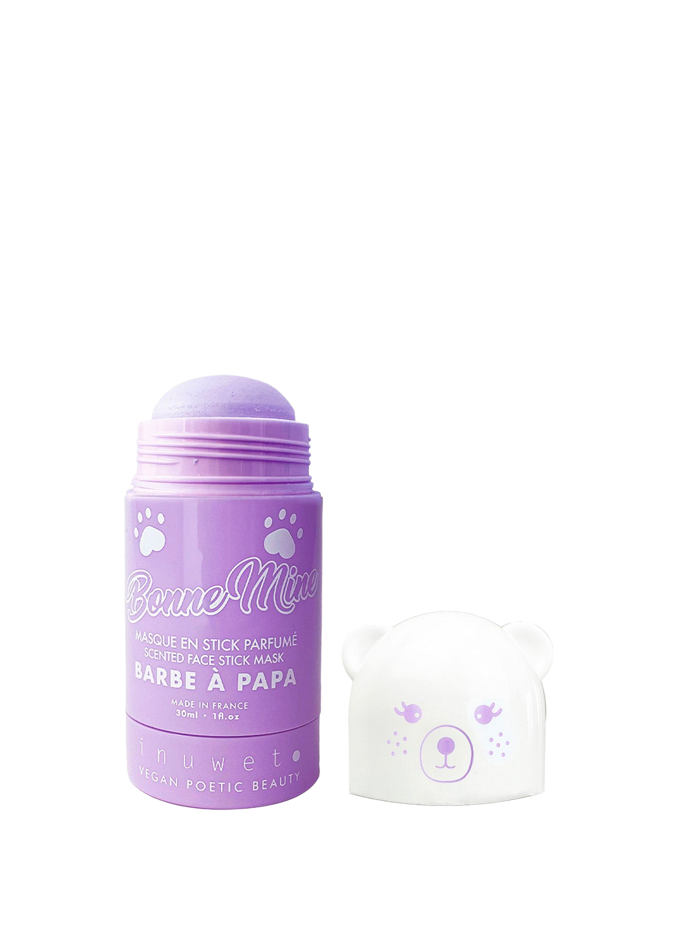 Masque argile bonne mine en stick - Barbe à papa INUWET No color