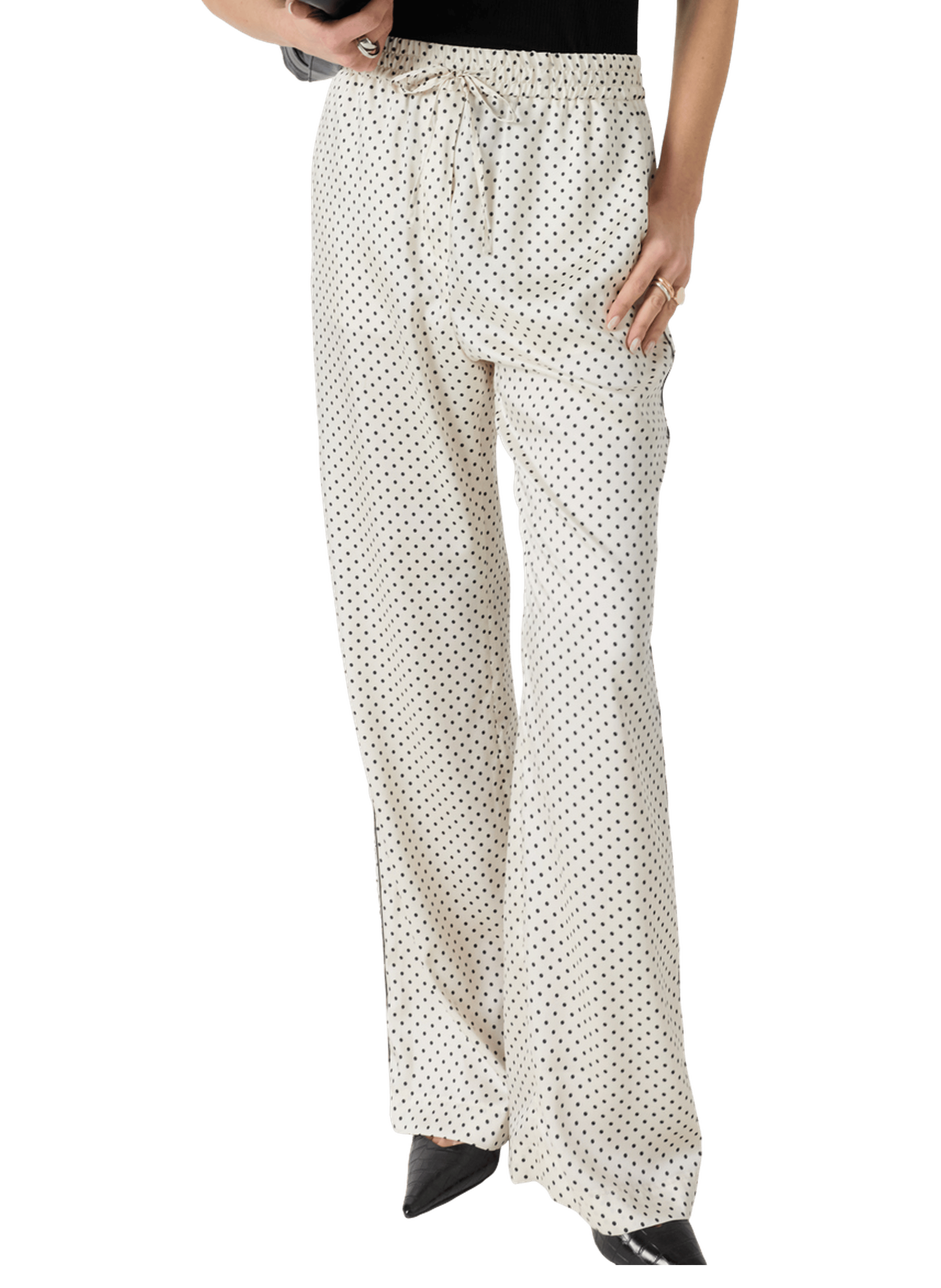 Pantalon satiné à pois - aelis GERARD DAREL Beige