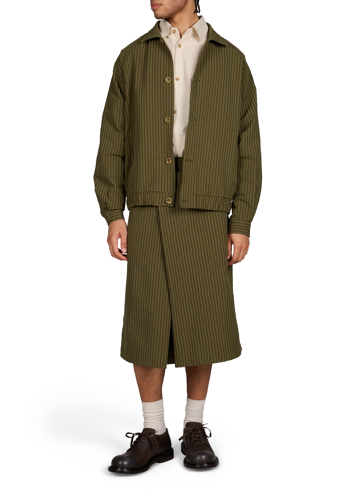 Derbies en peau de veau MOSCHINO Marron