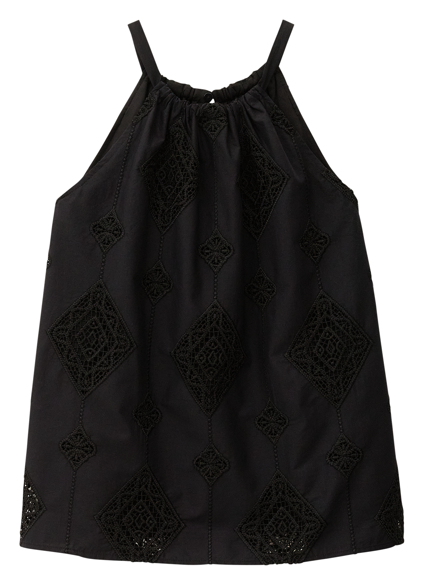 Top col rond en coton mélangé maxi BA&SH Noir