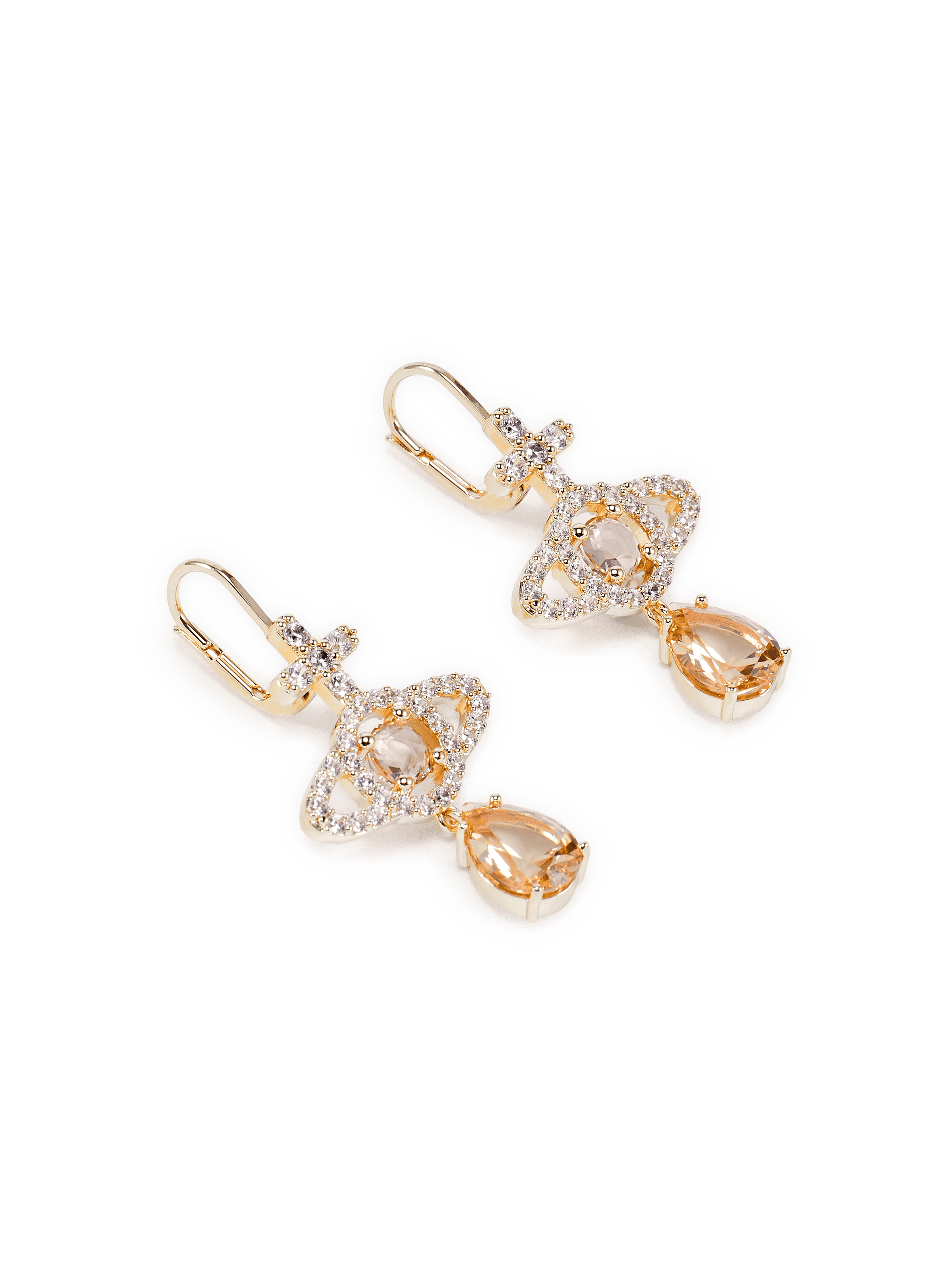 Ohrringe Olympia aus Messing VIVIENNE WESTWOOD Gelb