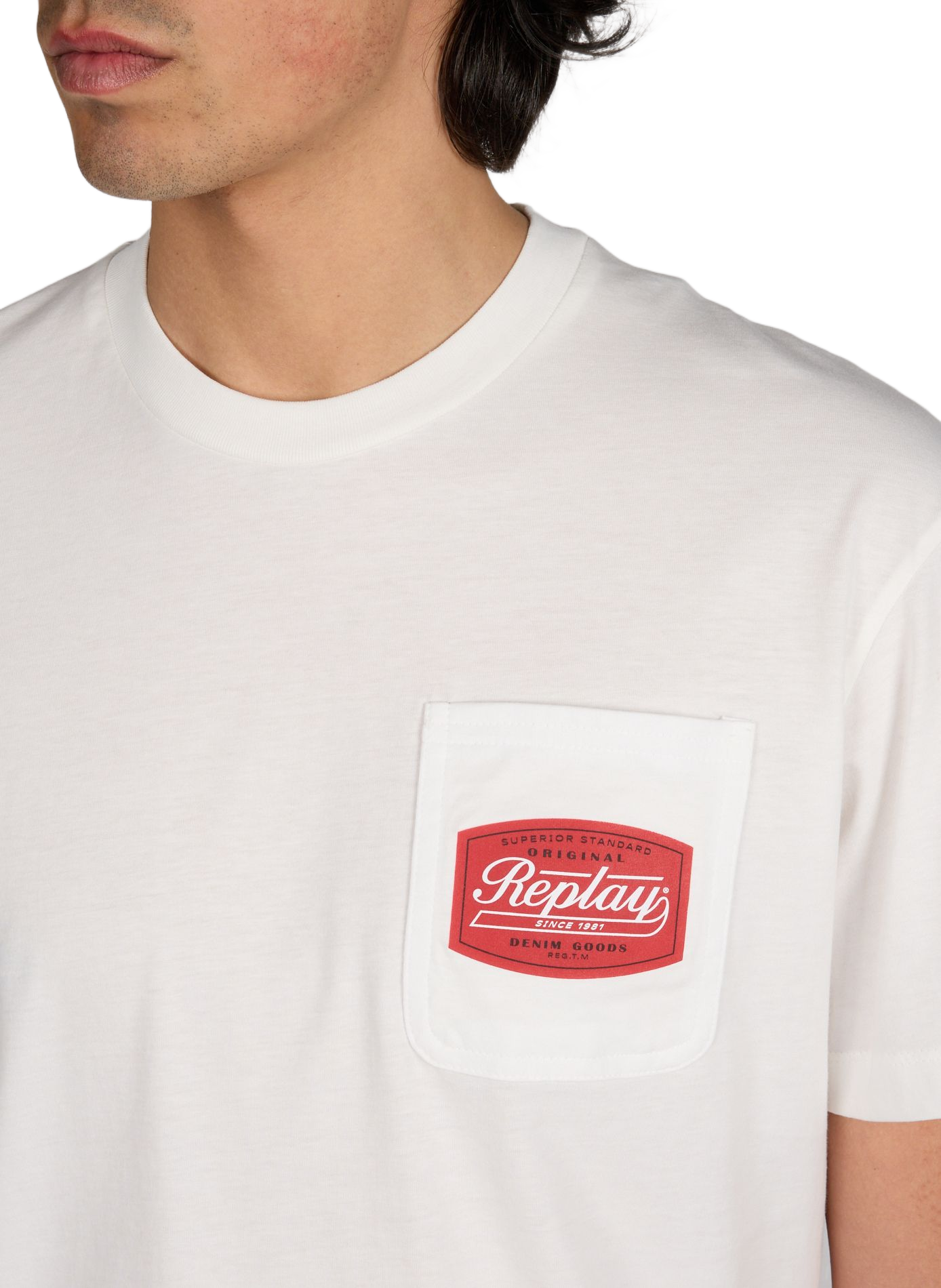 Cotton Logo T-shirt REPLAY White