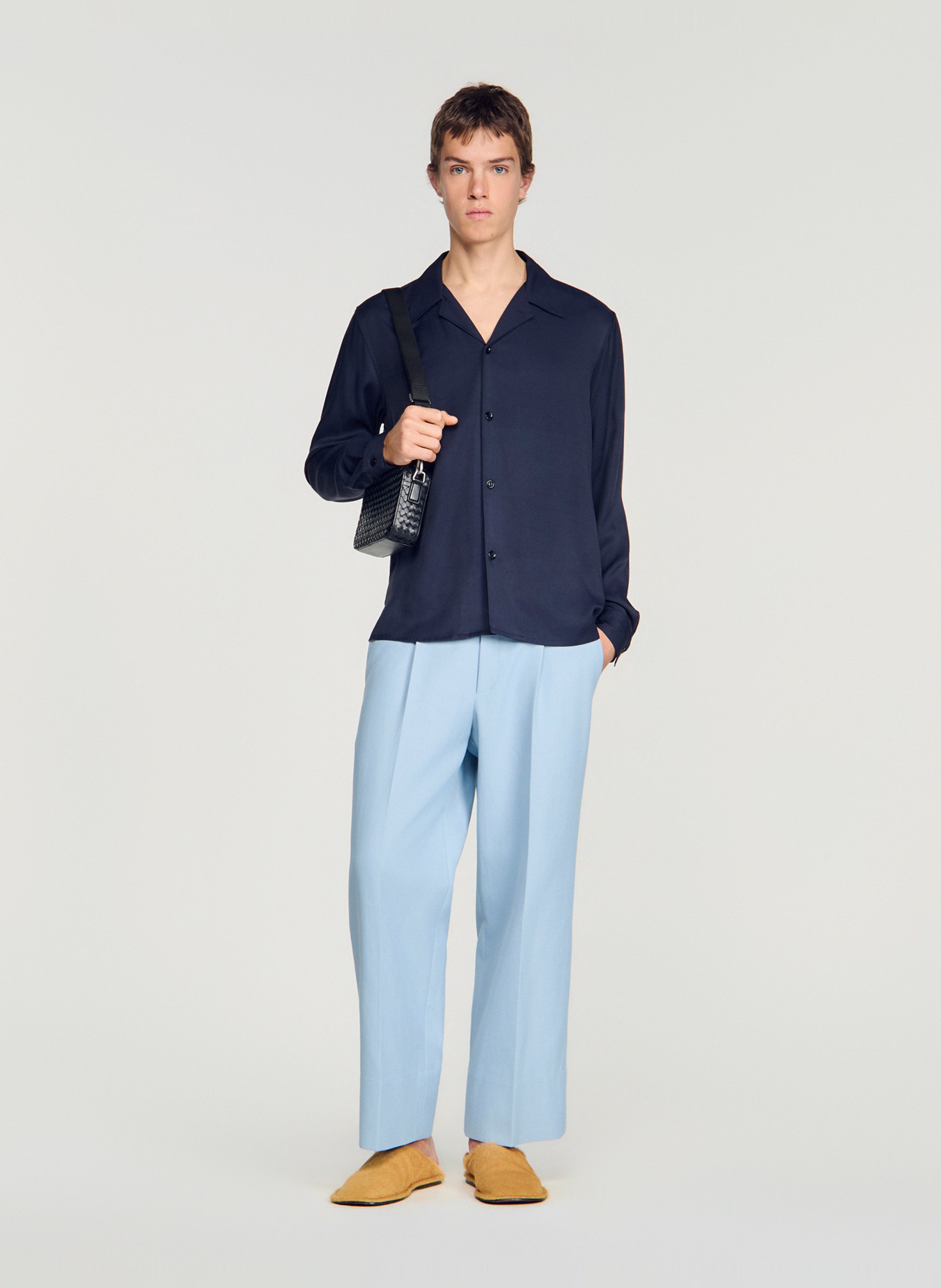 Chemise fluide regular-fit SANDRO Bleu