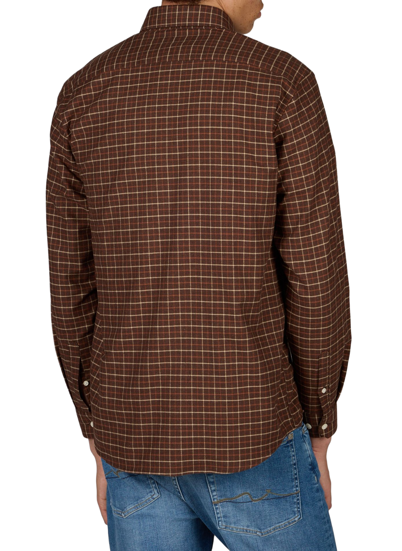 Straight cotton polo shirt AU PRINTEMPS PARIS Brown