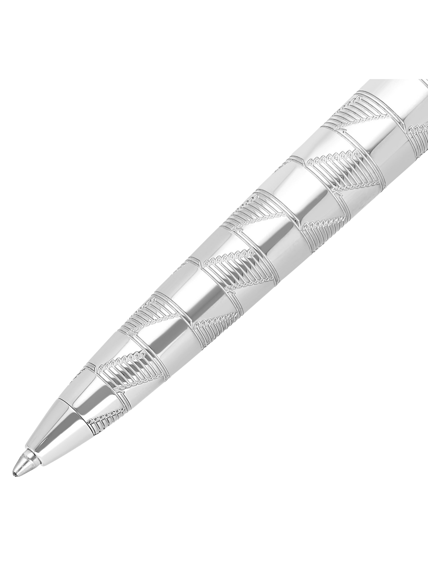 Medium Ballpoint Pen Monogram 1872 Line D Eternity S.T. DUPONT Silver