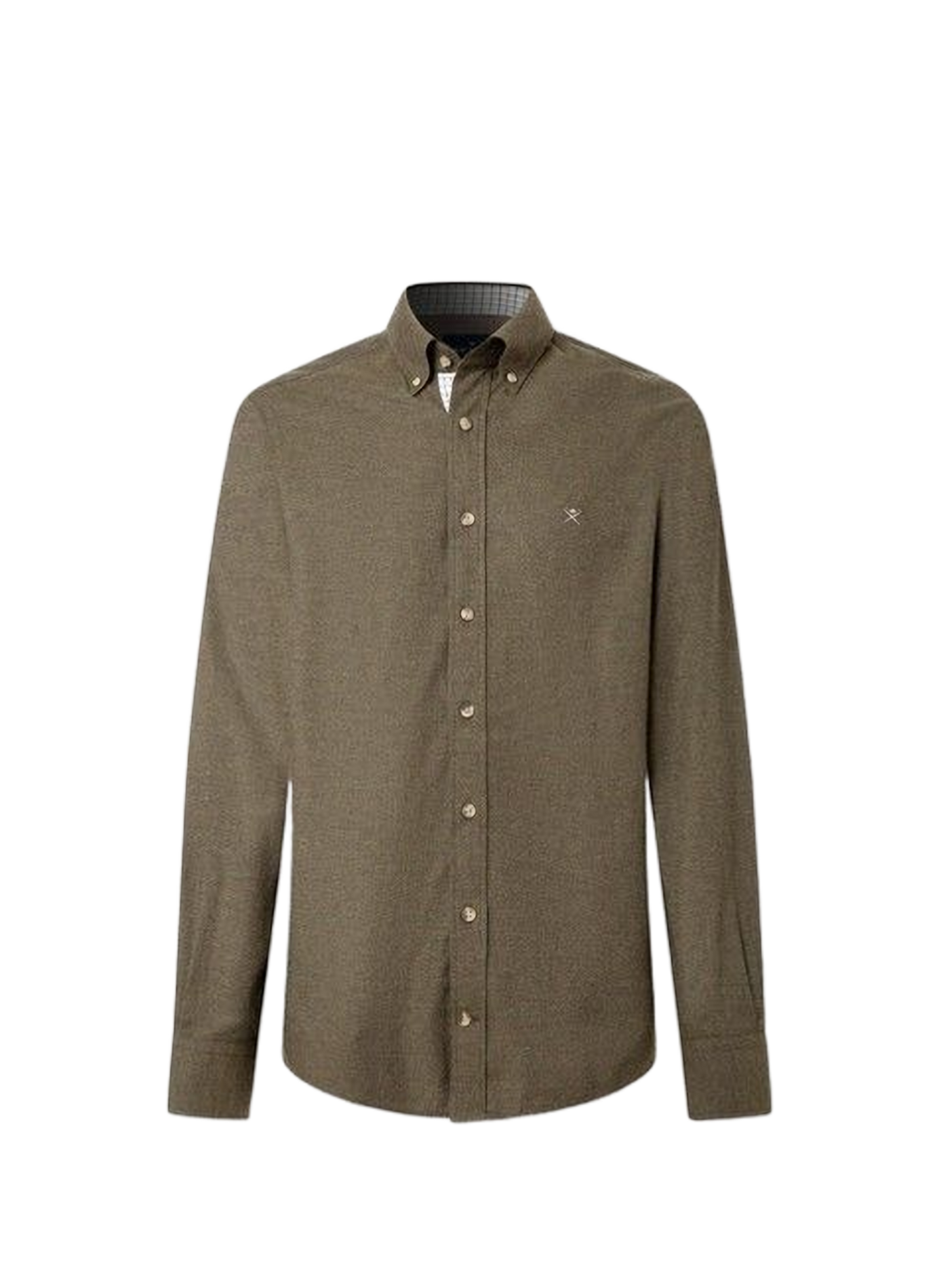 Chemise ajustée Brompton en coton HACKETT Vert