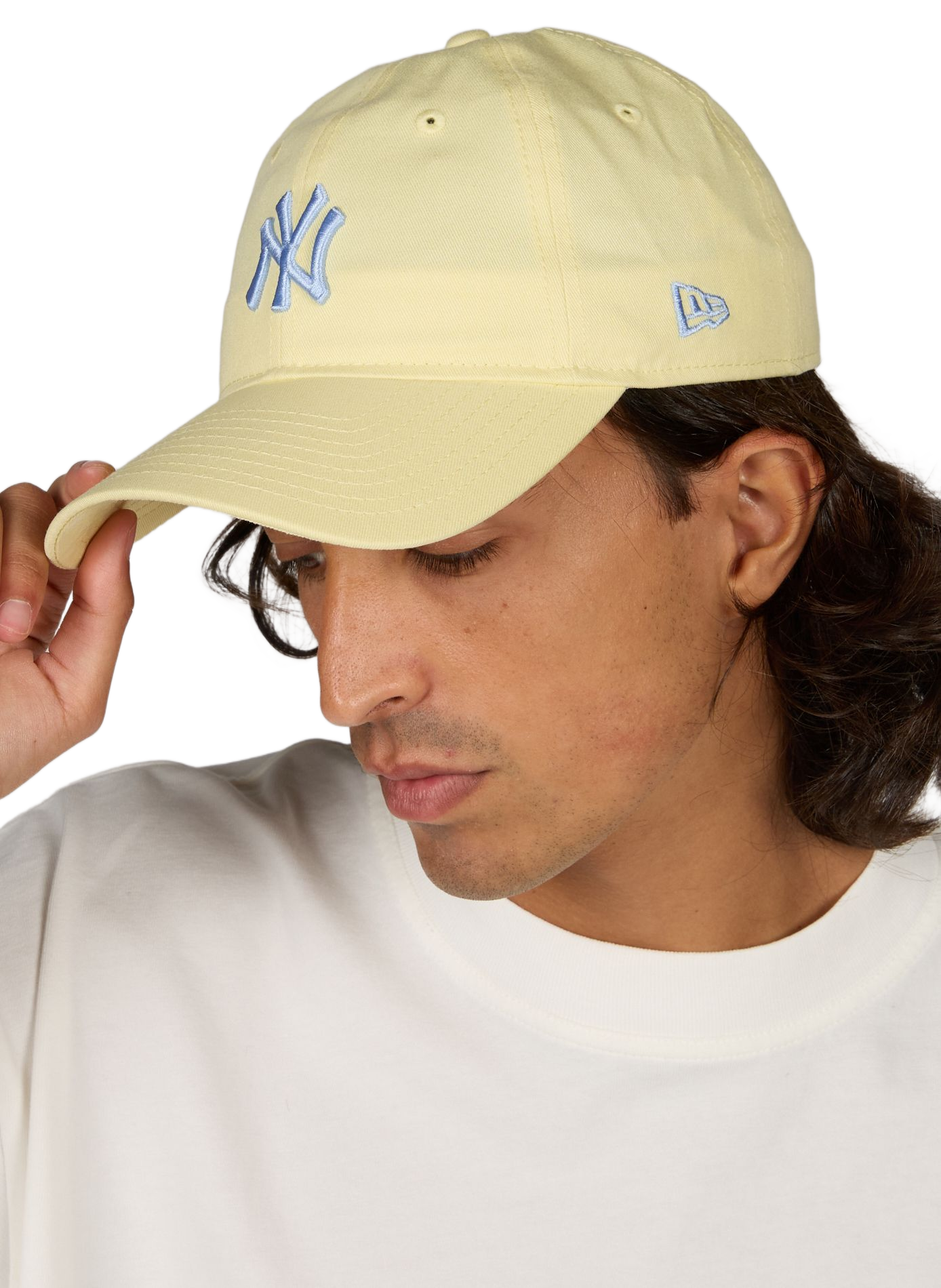 Cotton baseball cap with embroidered logo  NEW ERA Yellow