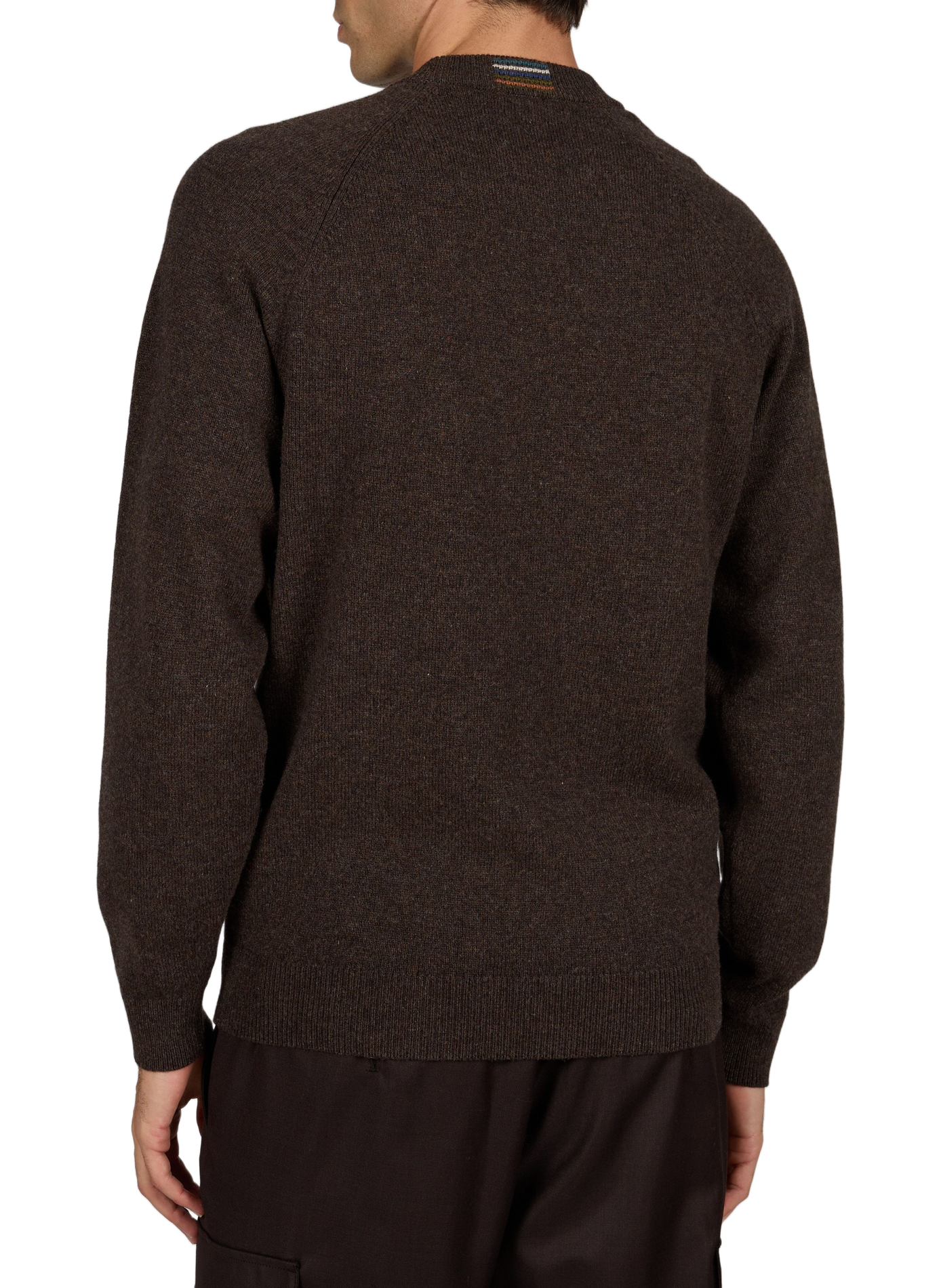 Straight round-neck wool sweater PAUL SMITH Brown