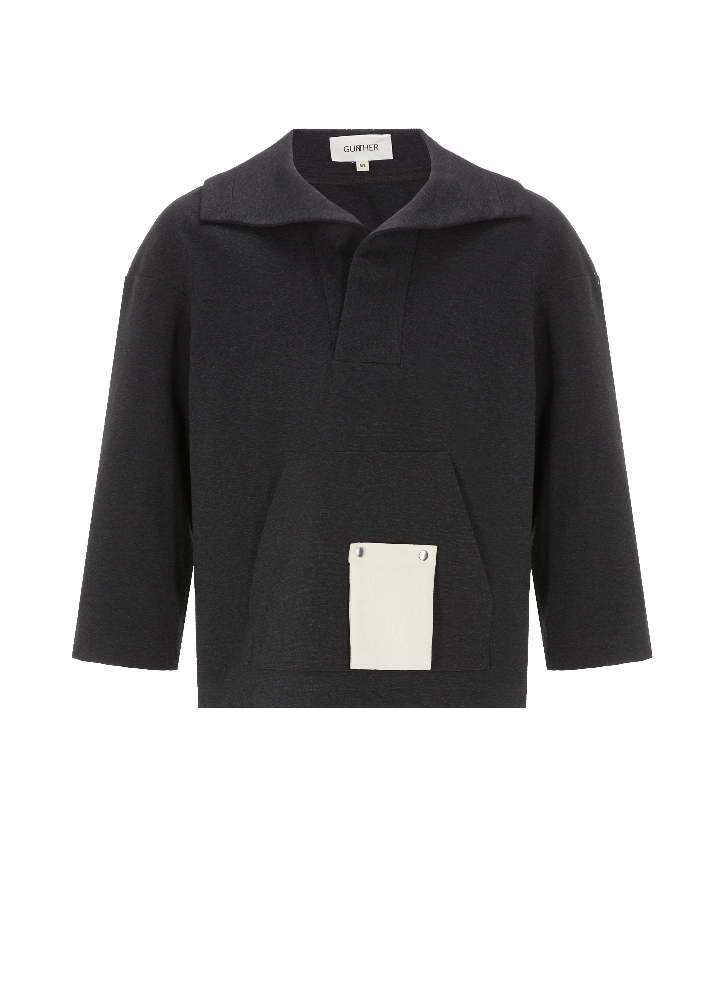 Sweatshirt double poche en coton organique mélangé