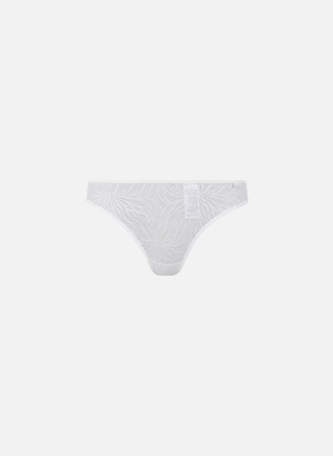 Recycled polyamide-blend lace thong CALVIN KLEIN