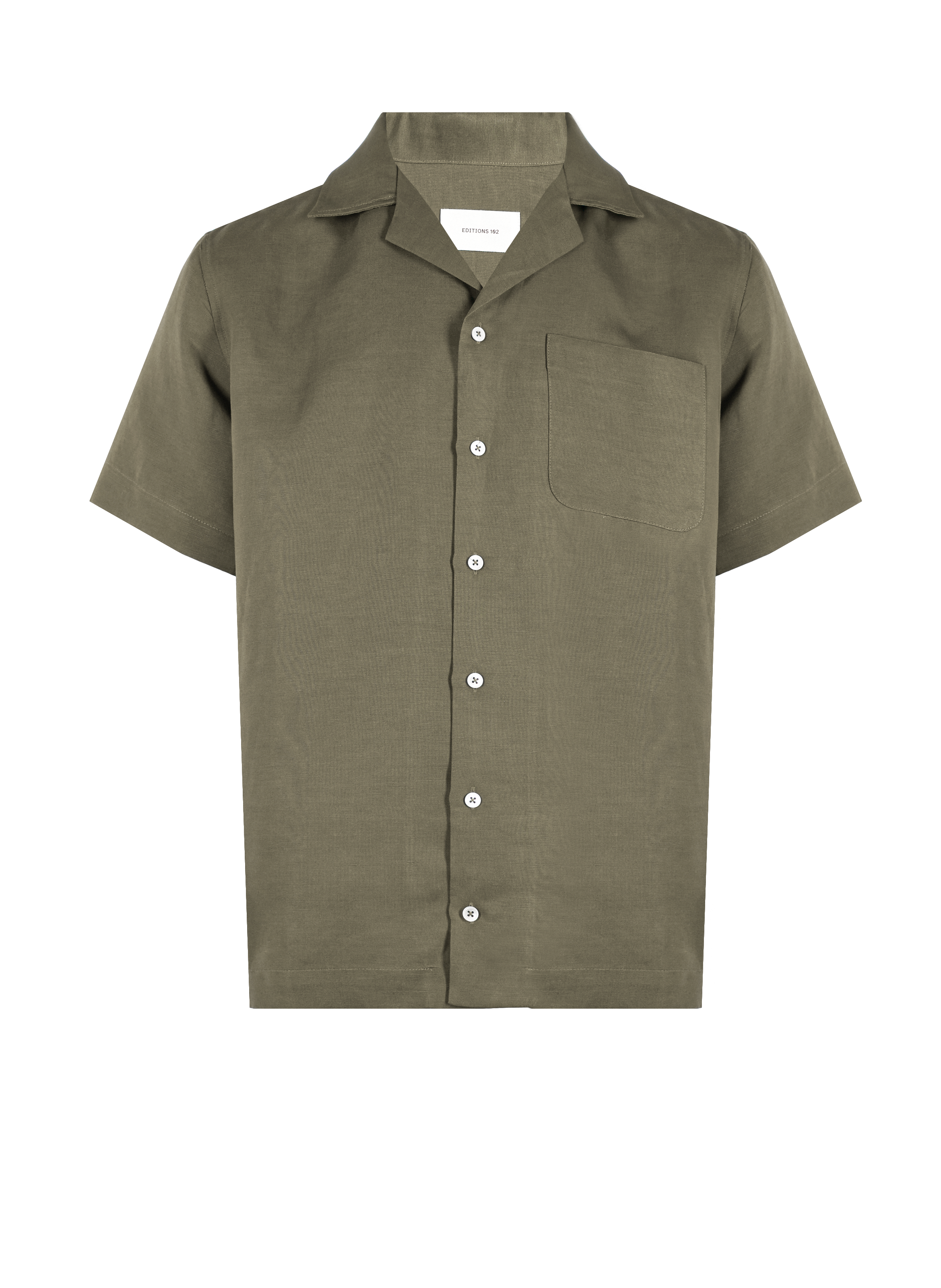 Chemise Barac en lin et lyocell EDITIONS 102 Kaki