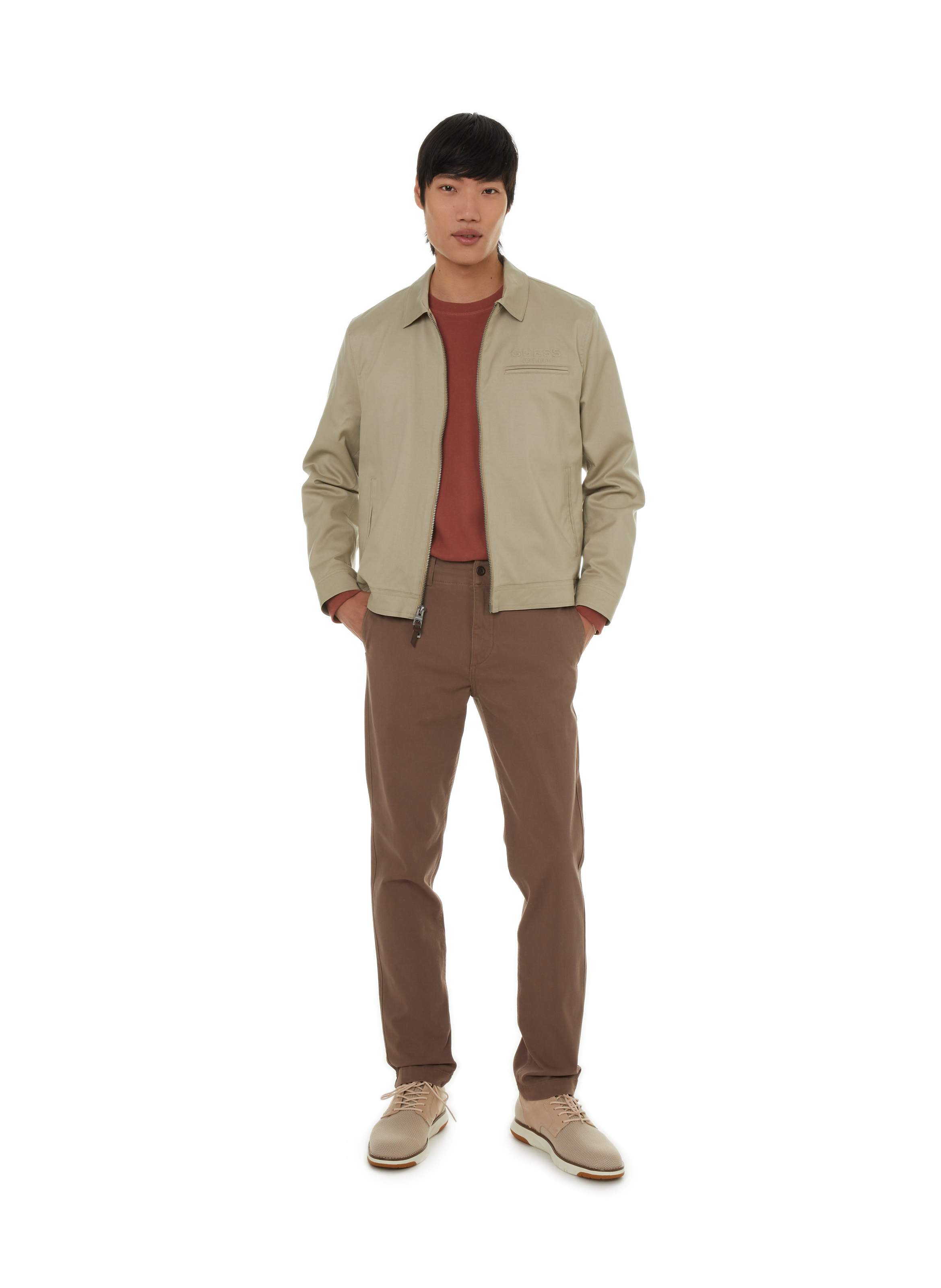 Slim-fit cotton trousers DOCKERS Brown