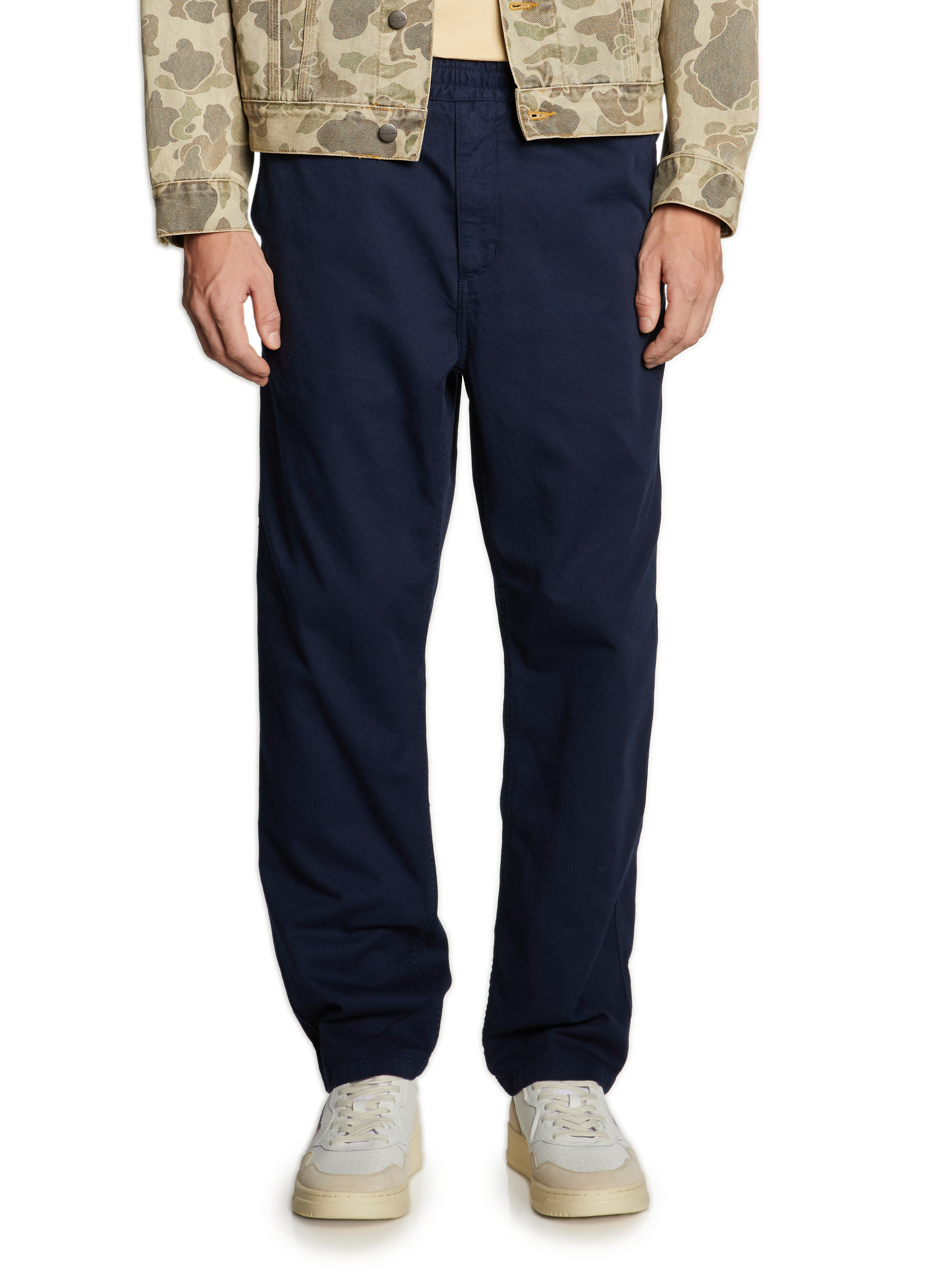 Bi-material sneakers AUTRY White