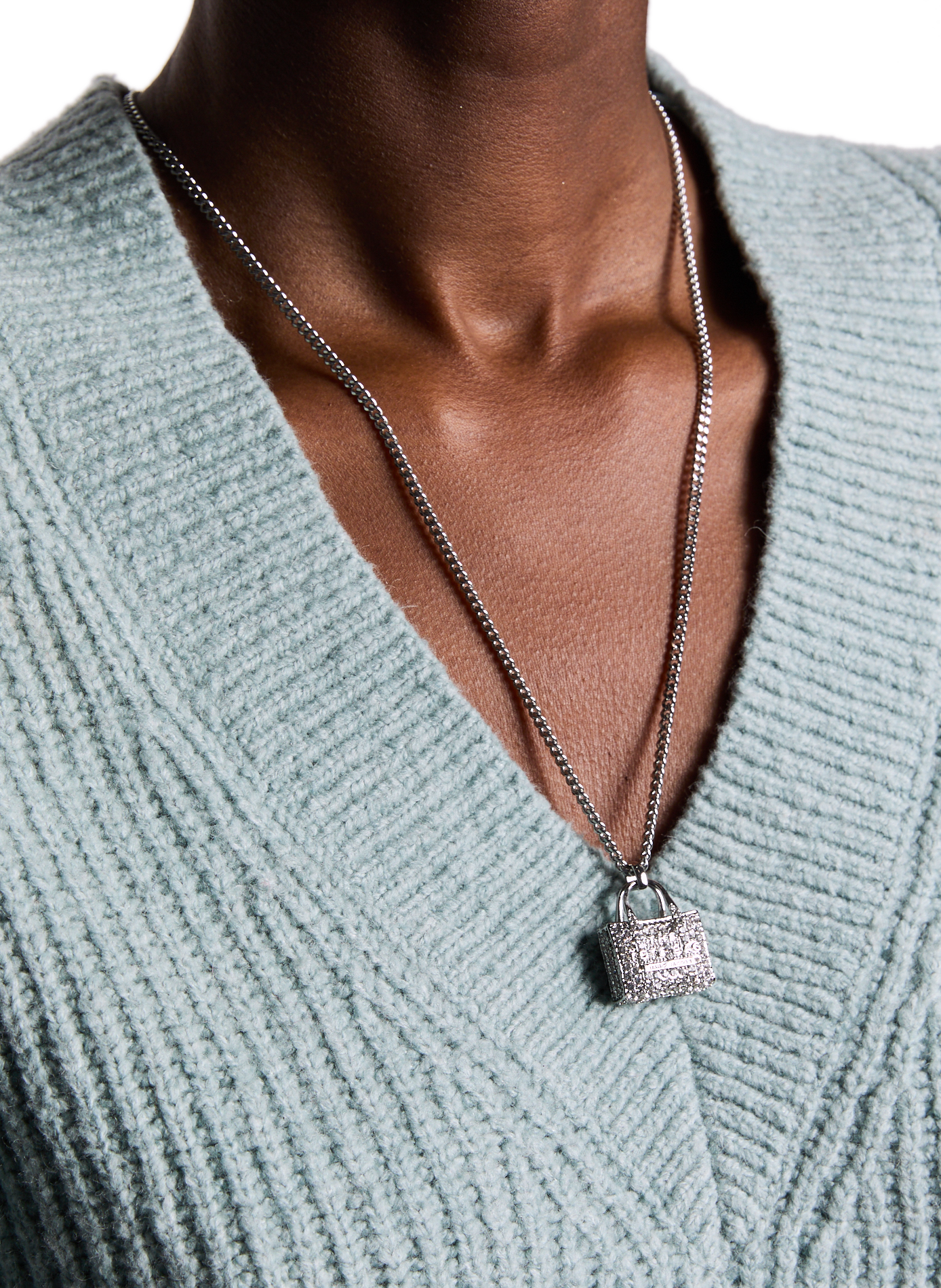 Collier The Tote bag MARC JACOBS Argent