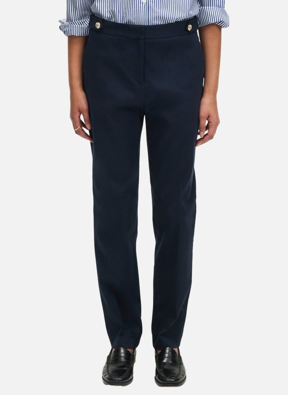 Pantalon slim 7/8 en coton - julien Bleu by PABLO PABLO Pantalon slim 7/8 en coton - julien Bleu