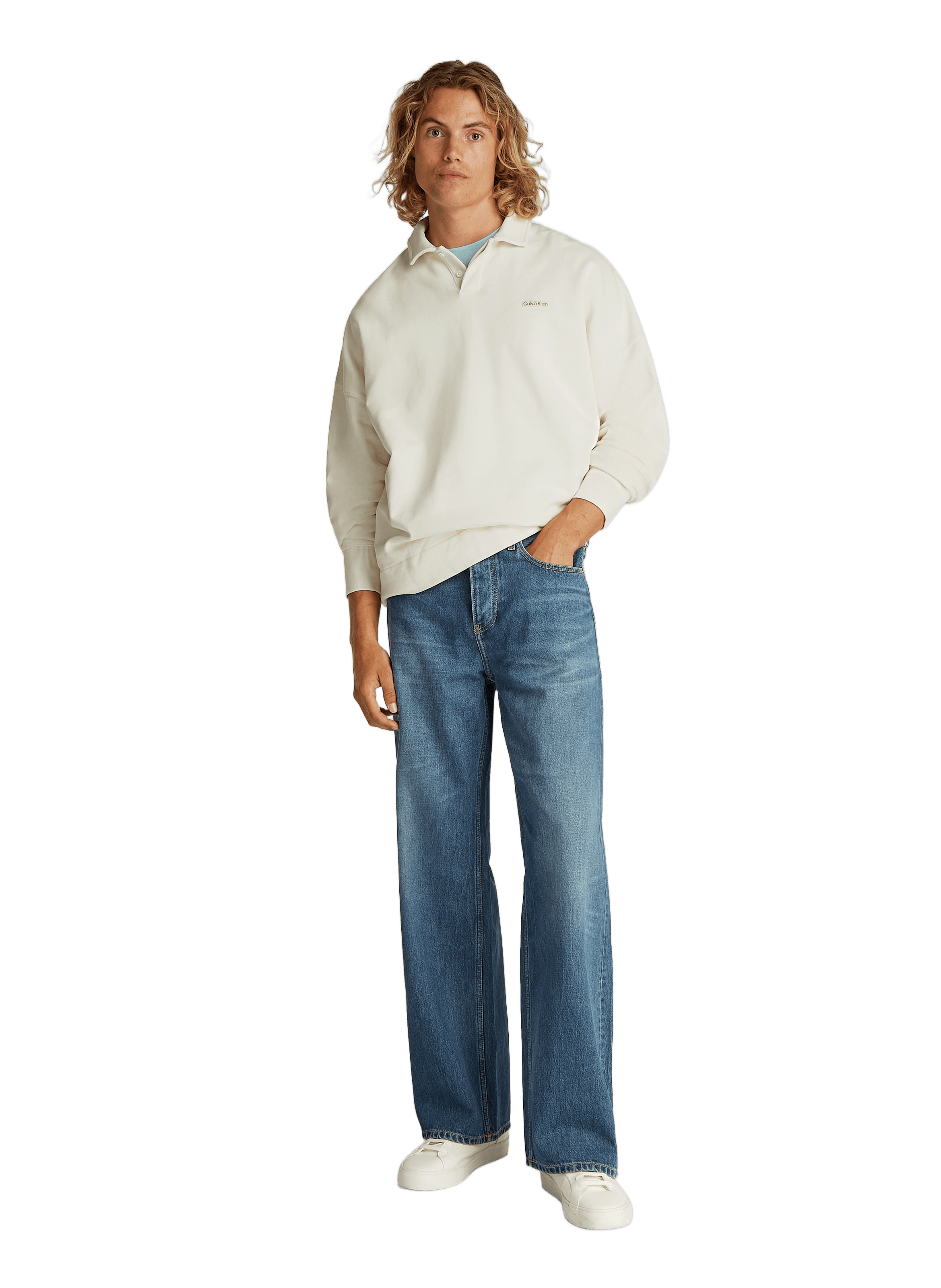 Sweatshirt en coton CALVIN KLEIN Beige