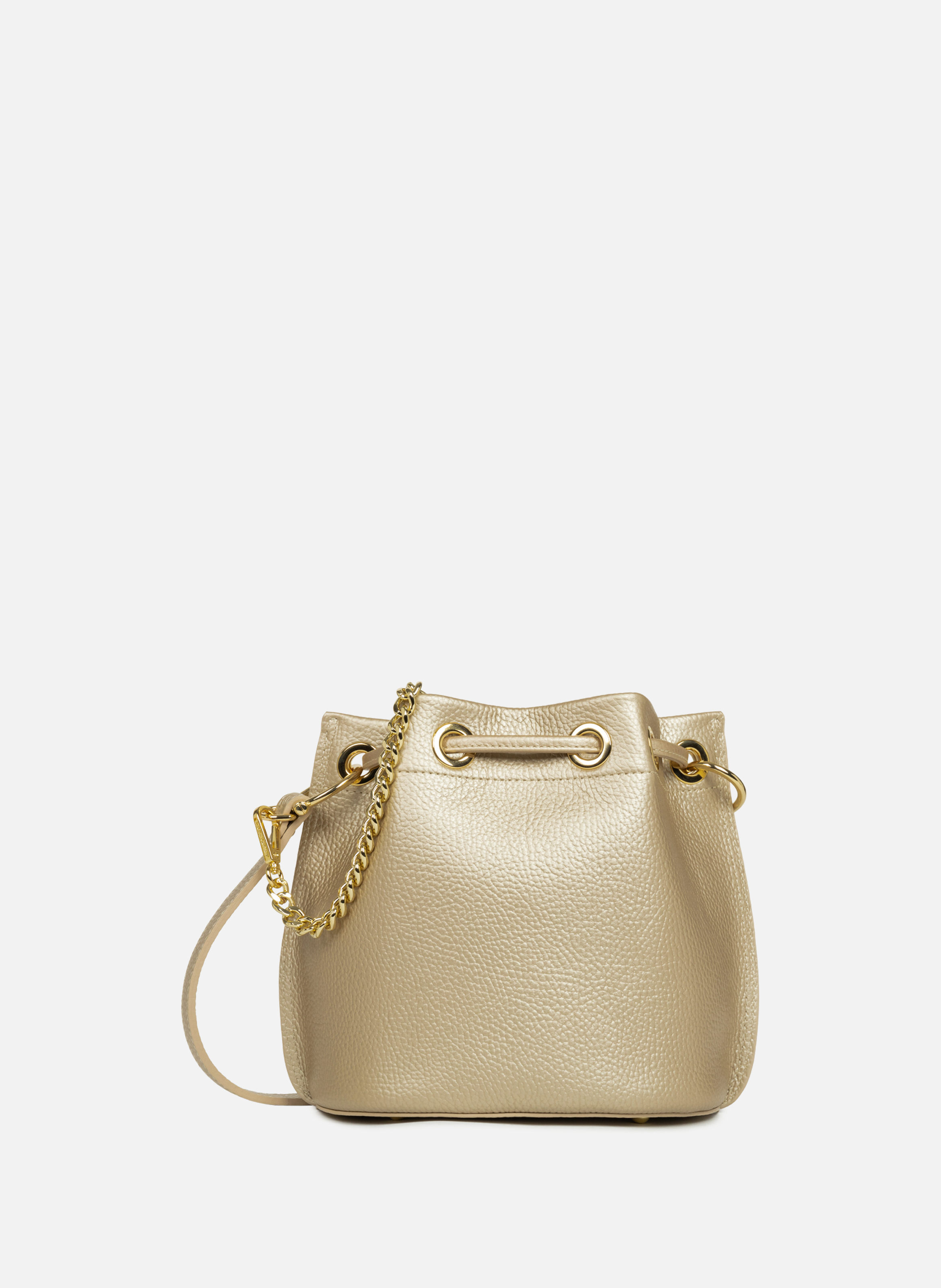 Petit sac bourse - alba double LANCASTER Doré