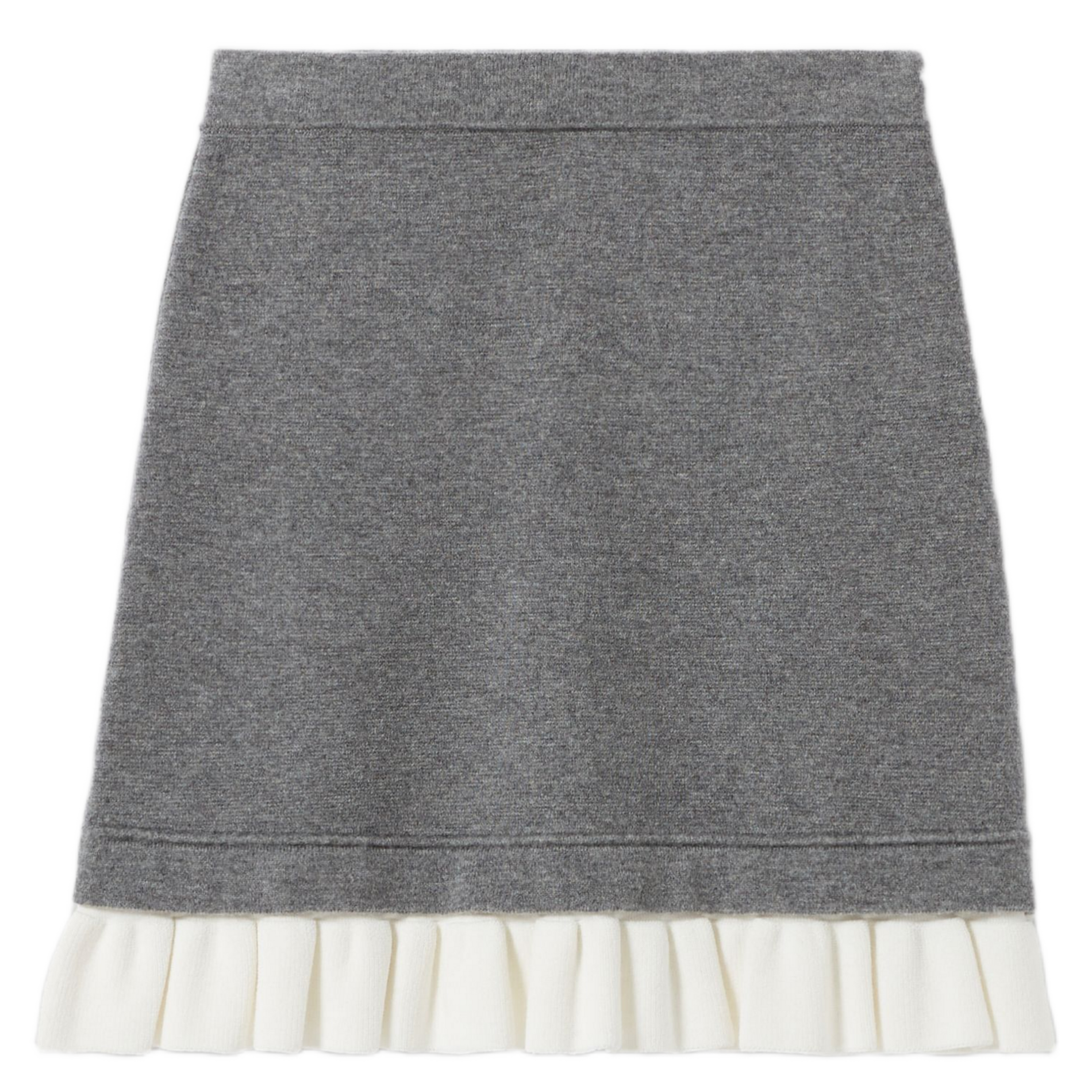 Jupe courte en mailles fines mag CLAUDIE PIERLOT Gris