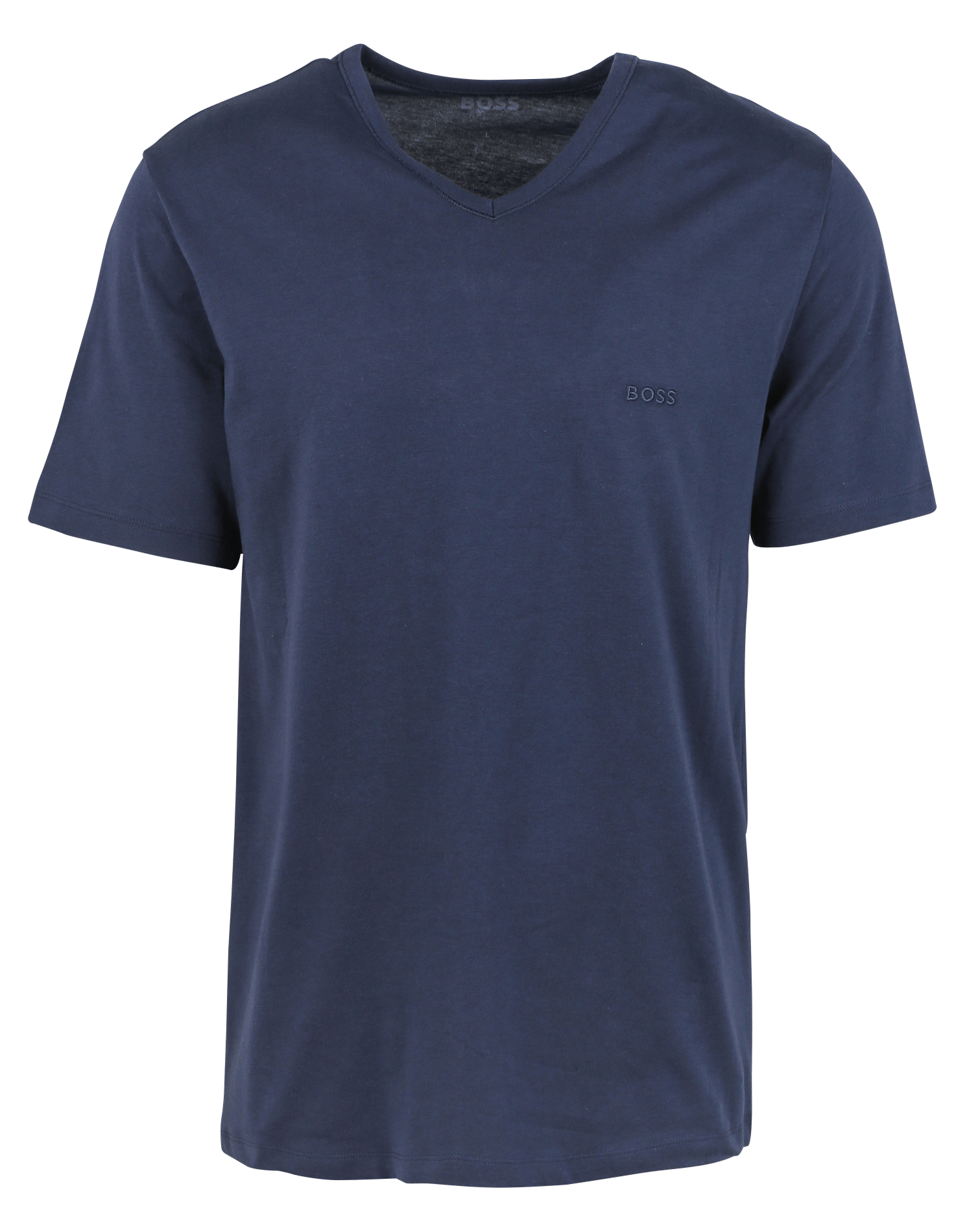 Lot de 3 tee-shirts col v brodé en coton BOSS Bleu